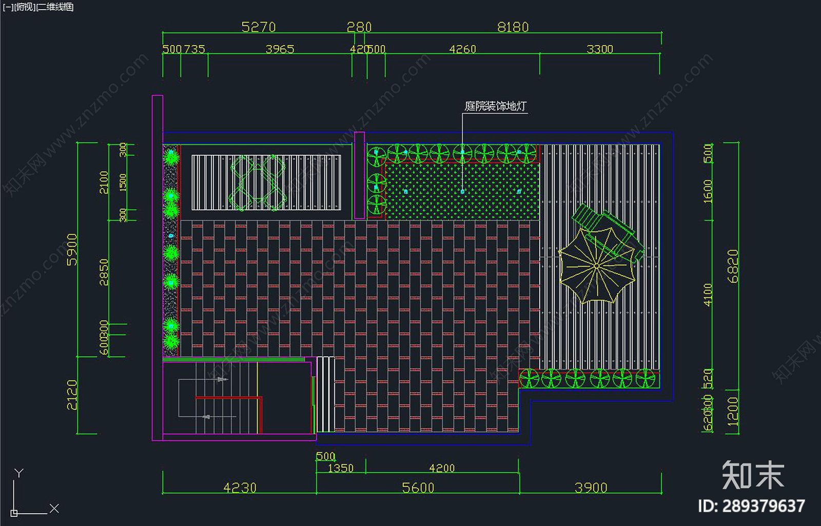 屋顶花园cad施工图下载【ID:289379637】