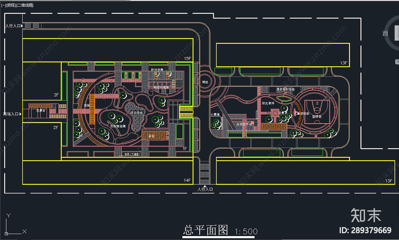 屋顶花园cad施工图下载【ID:289379669】