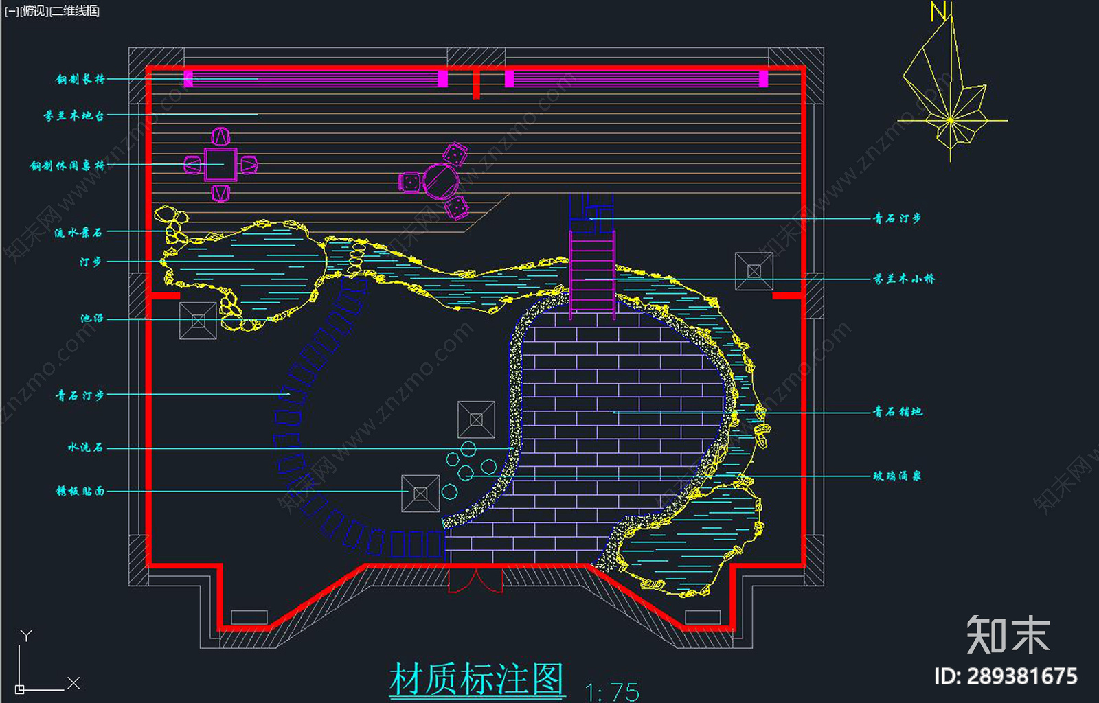 屋顶花园cad施工图下载【ID:289381675】