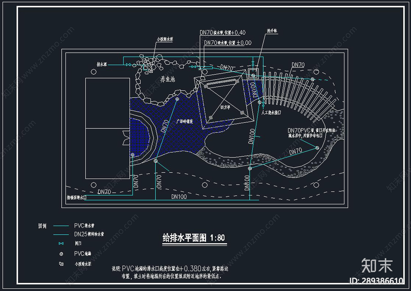 屋顶花园cad施工图下载【ID:289386610】