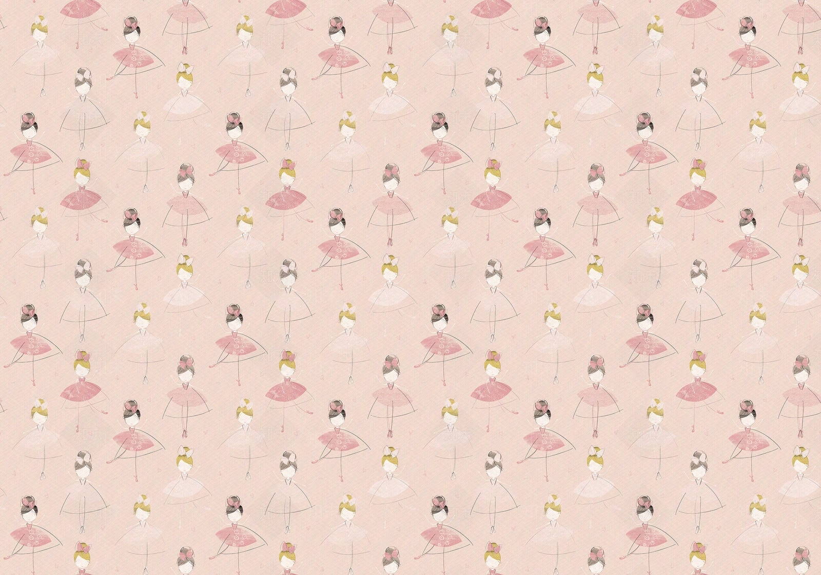 粉色儿童壁纸贴图下载【ID:989393291】