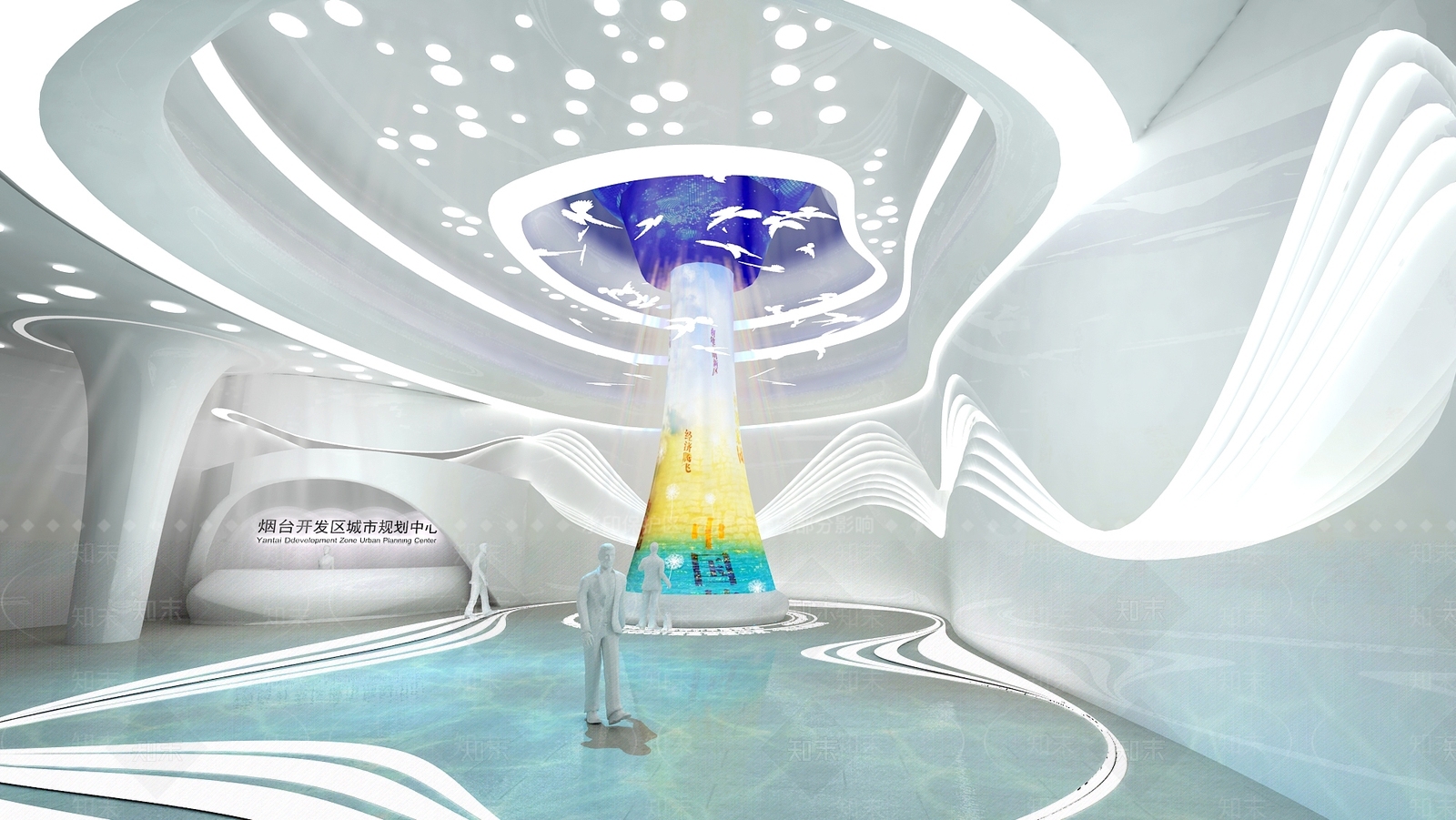 现代城市规划展厅3D模型下载【ID:589395409】