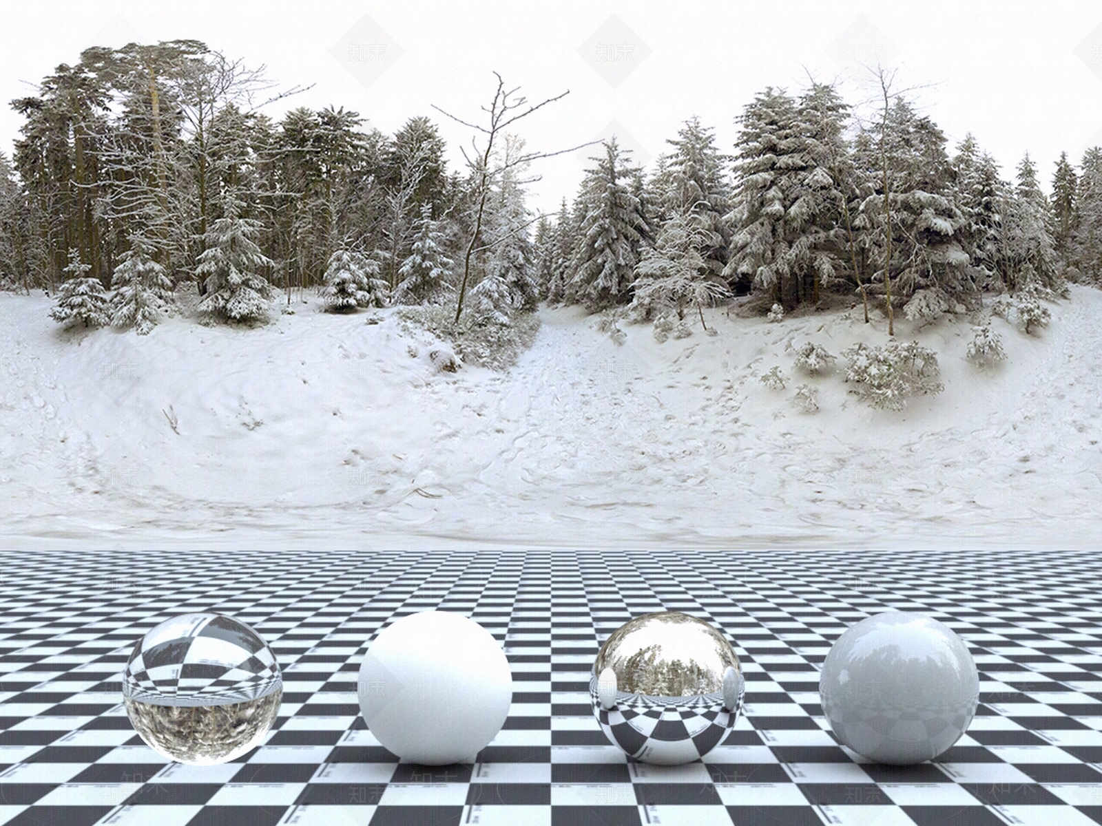 雪景HDR贴图下载【ID:589407103】