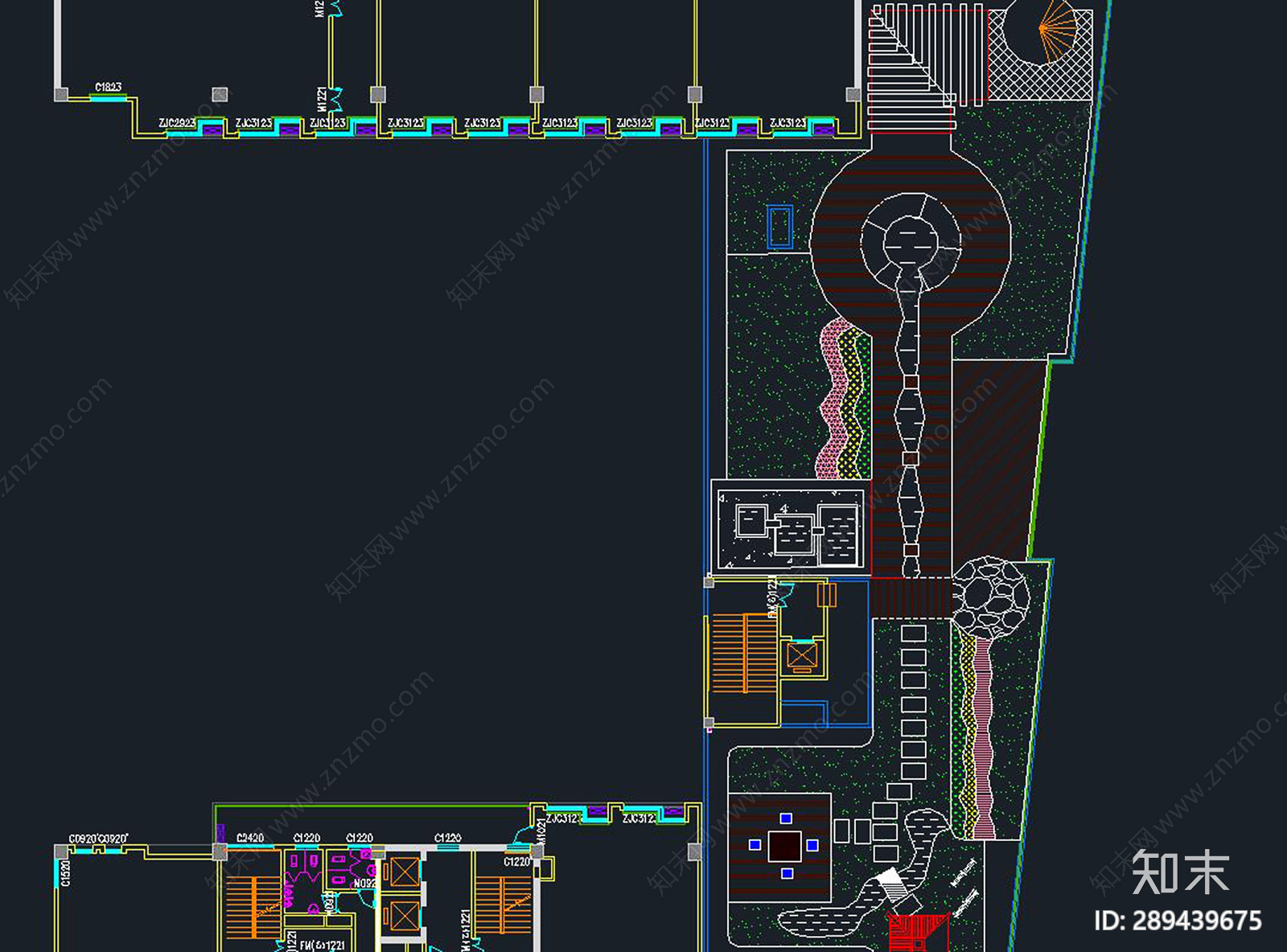 裙房cad施工图下载【ID:289439675】