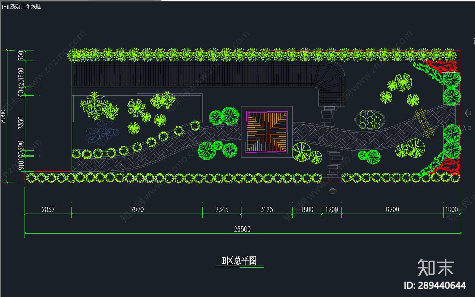 屋顶花园cad施工图下载【ID:289440644】