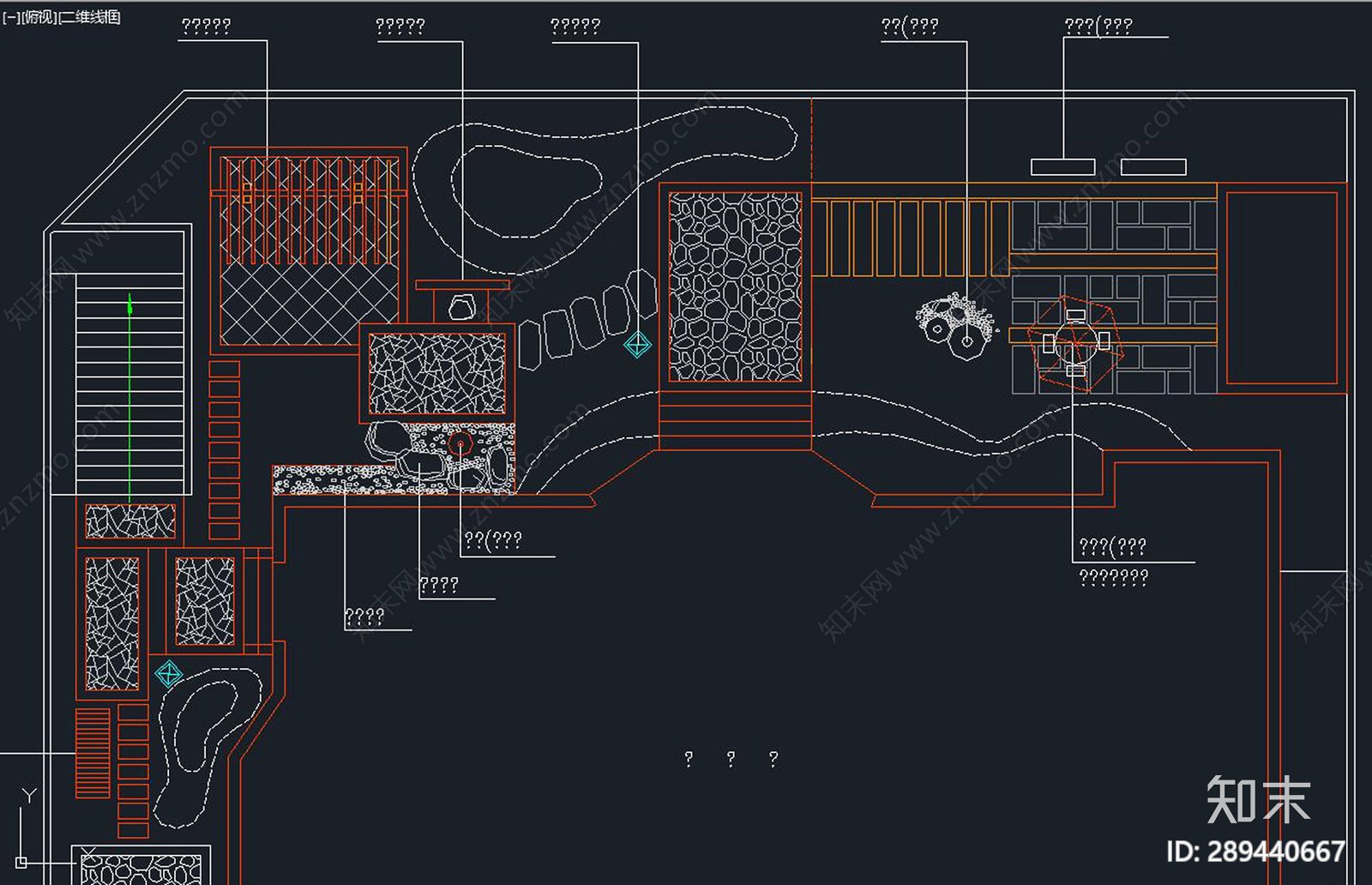 屋顶花园cad施工图下载【ID:289440667】