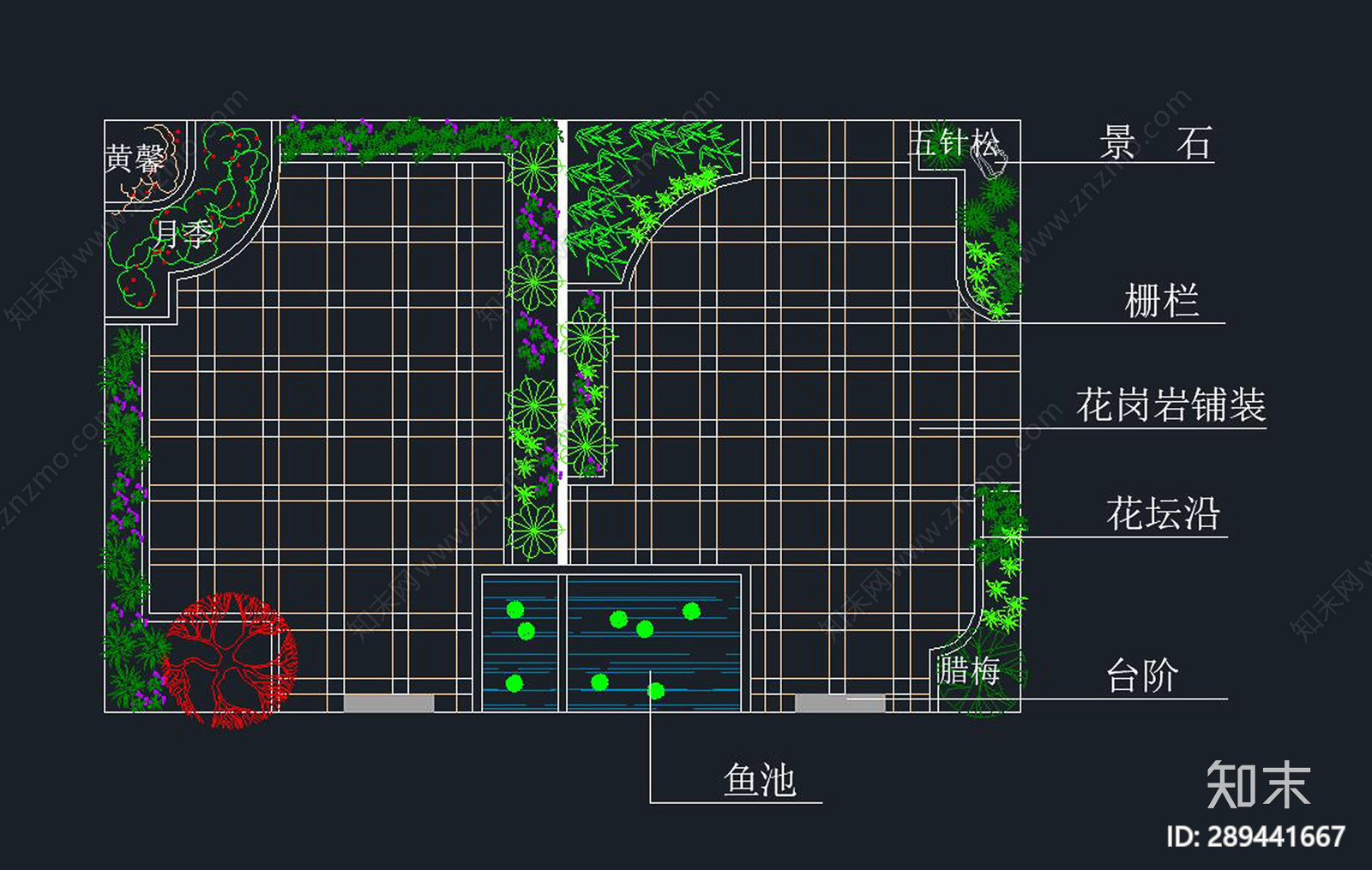 屋顶花园施工图下载【ID:289441667】