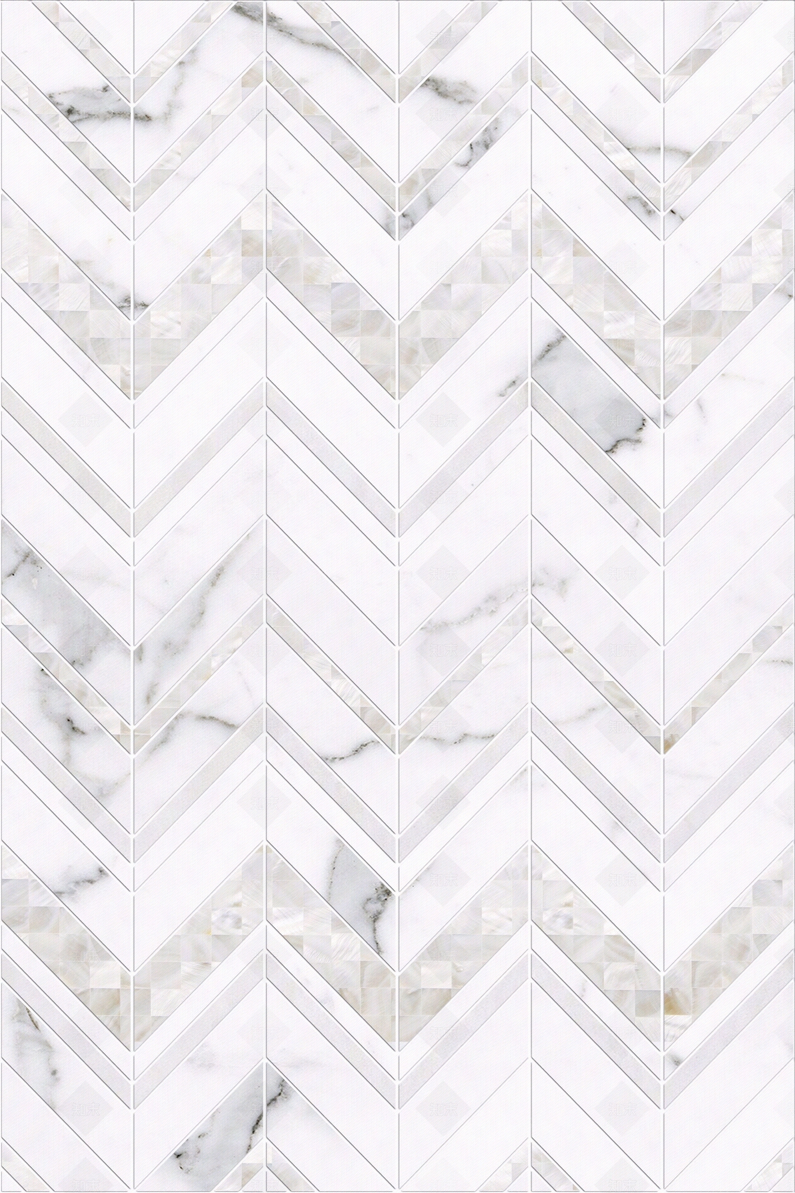 人字形拼接白色大理石贴图下载【ID:589450279】