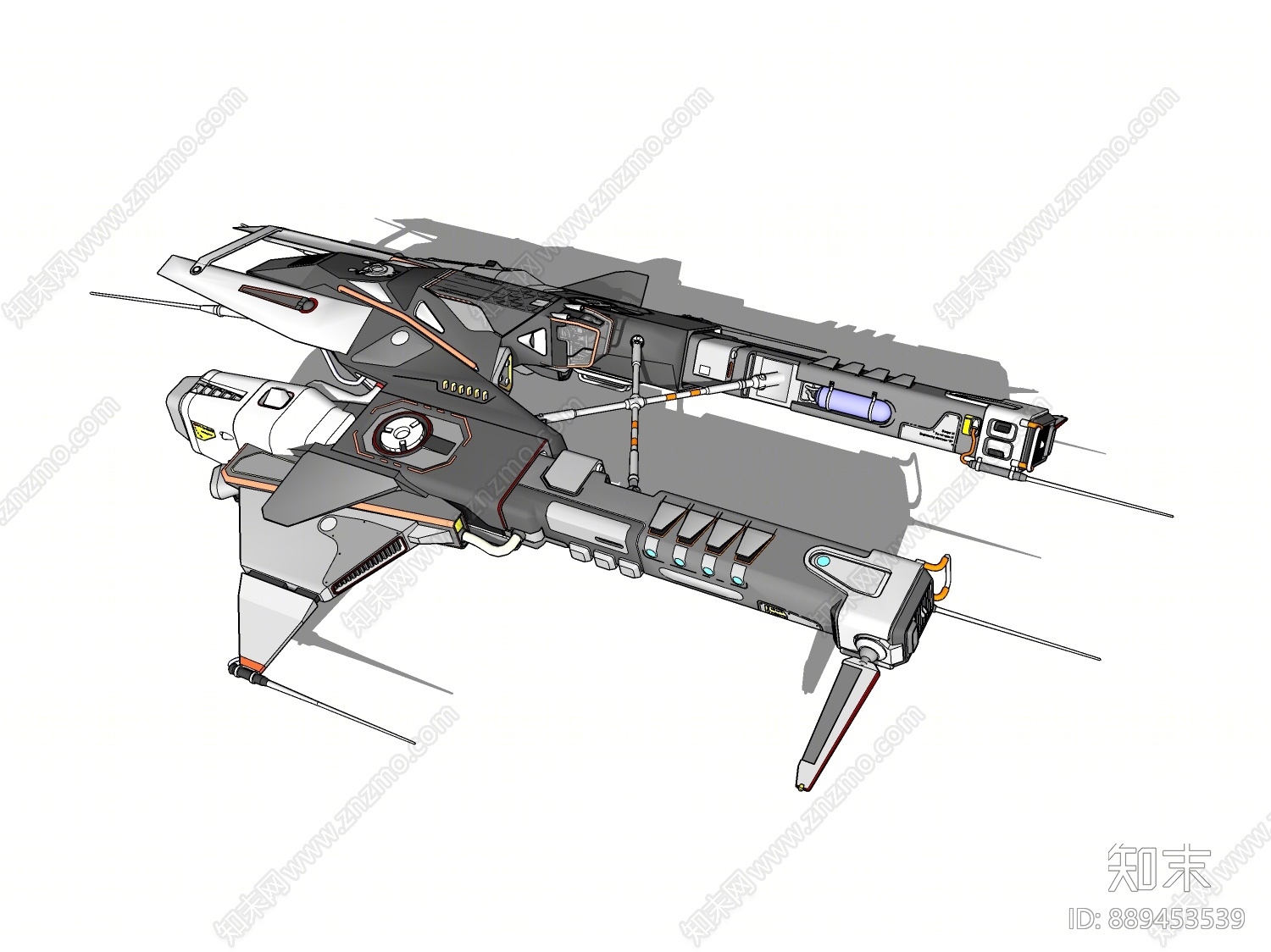 现代宇宙飞船SU模型下载【ID:889453539】