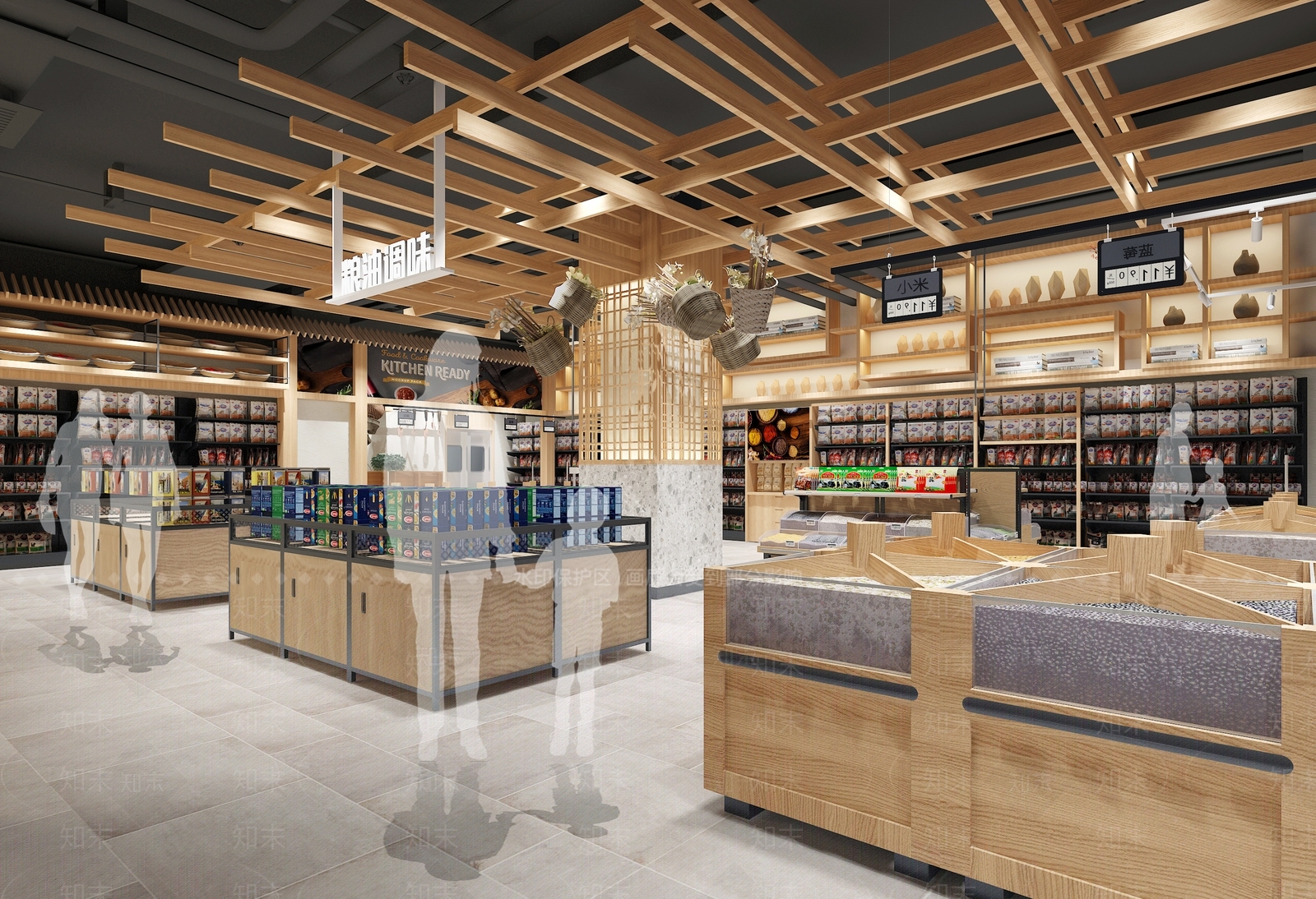 现代超市3D模型下载【ID:589466304】