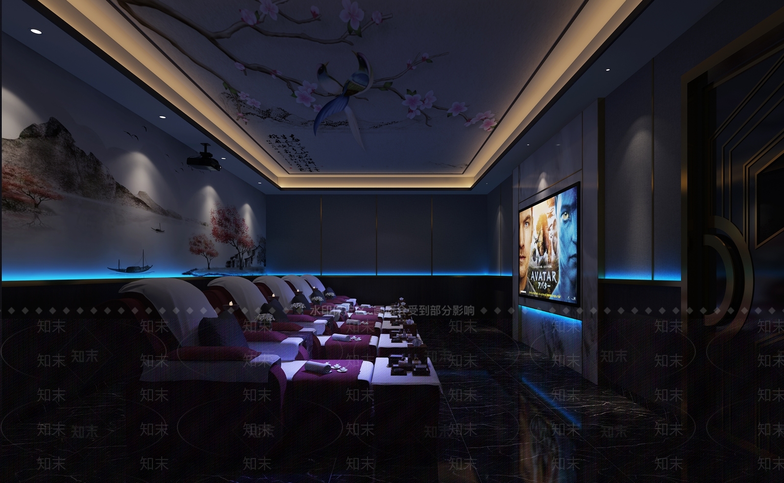 新中式足浴会所3D模型下载【ID:789472195】