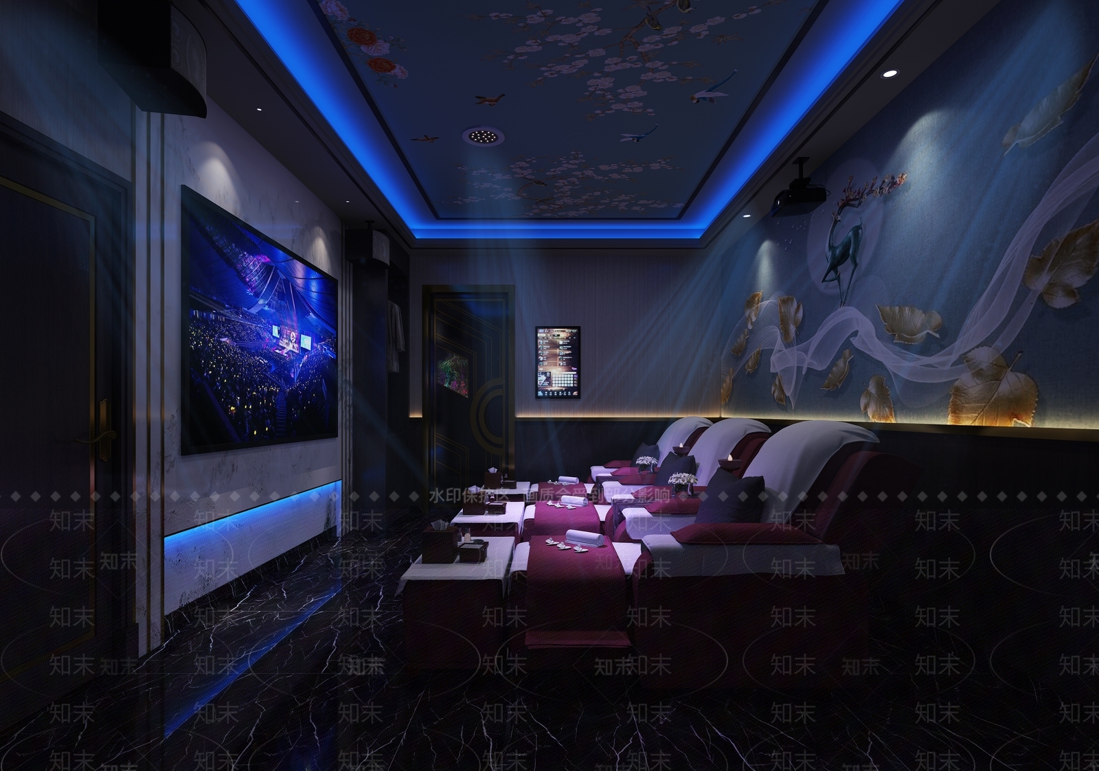 新中式足浴会所3D模型下载【ID:789473131】