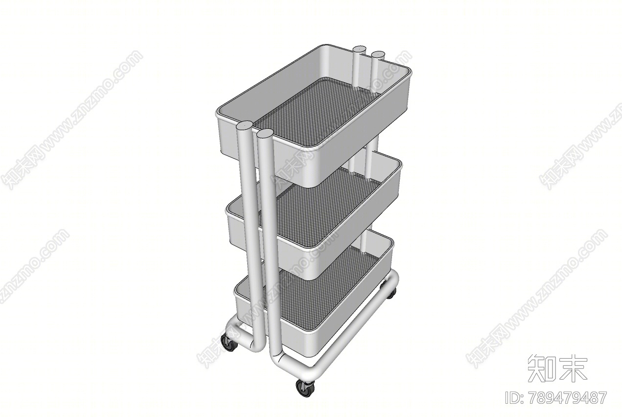 现代推车SU模型下载【ID:789479487】