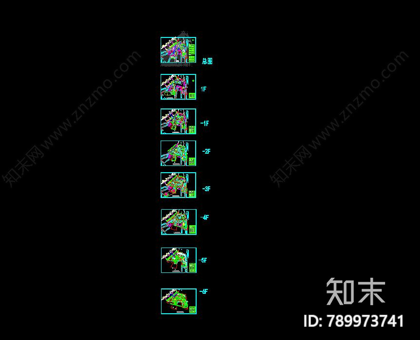 现代简约商业街cad施工图下载【ID:789973741】