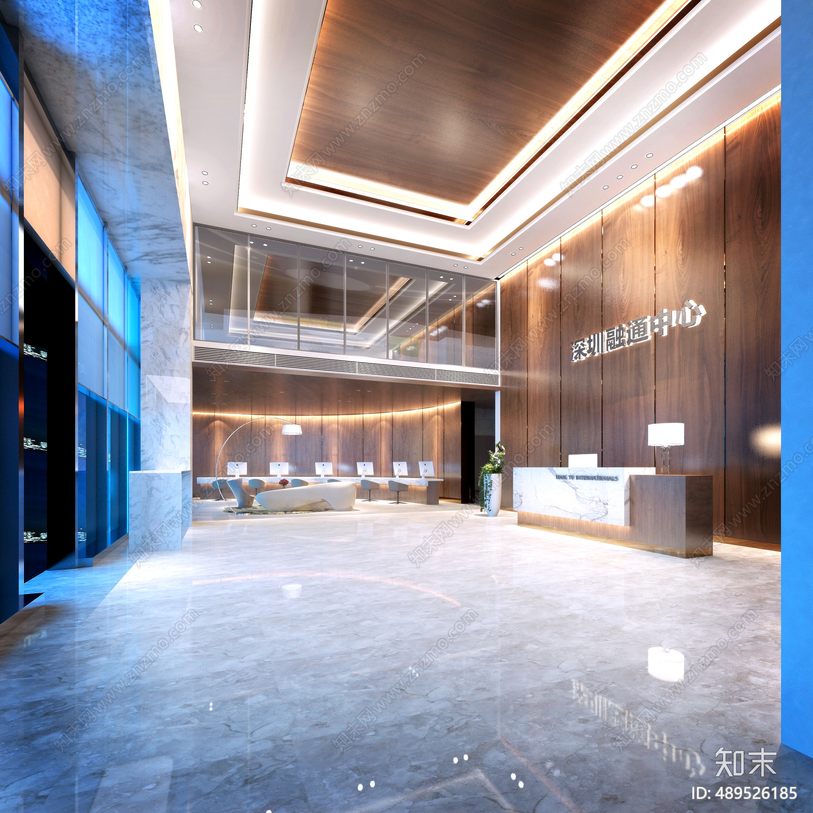 金融公司cad施工图下载【ID:489526185】