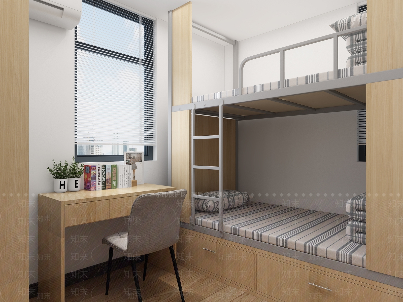 现代宿舍3D模型下载【ID:289540619】