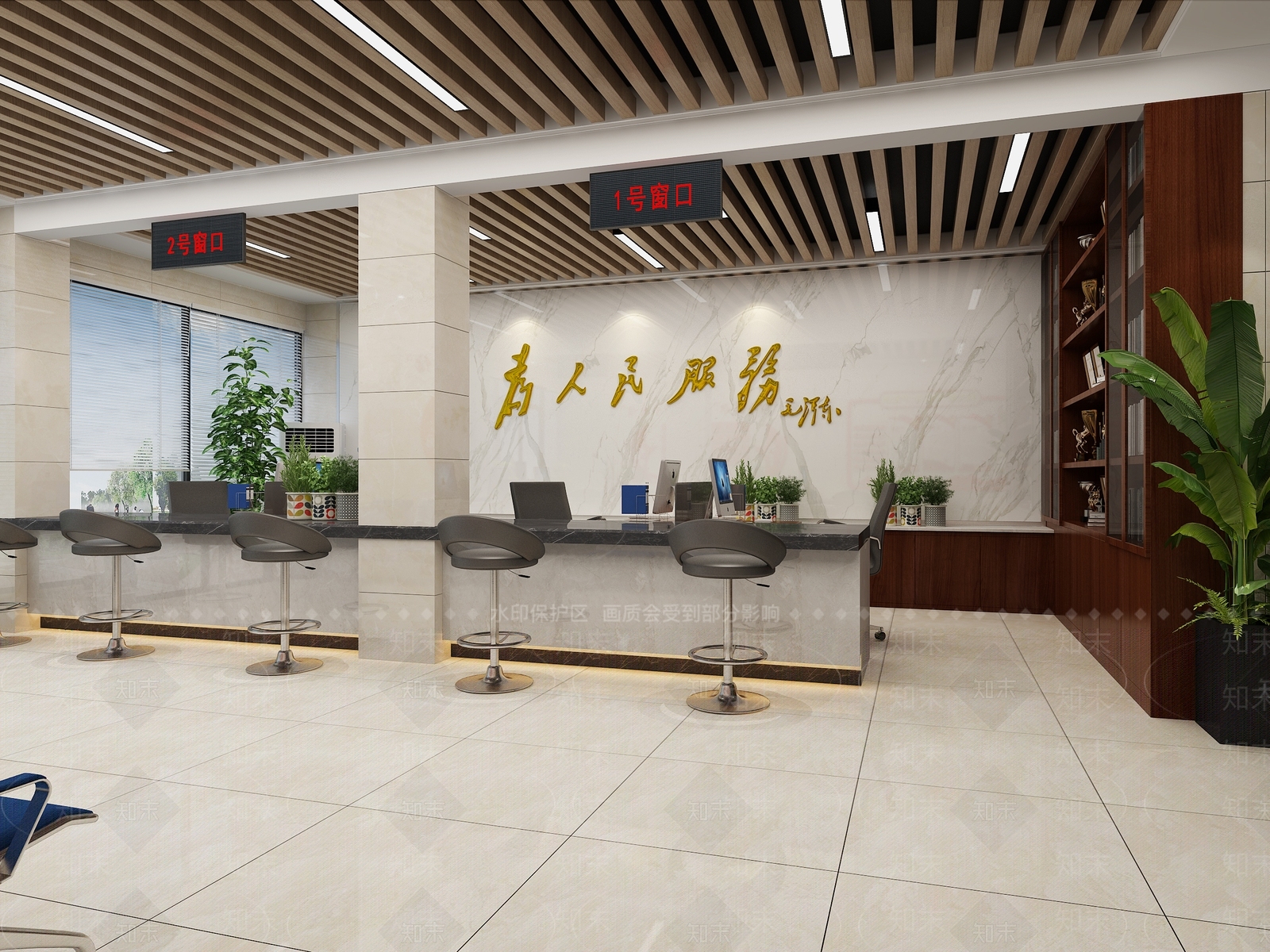 现代社区服务中心3D模型下载【ID:489541153】