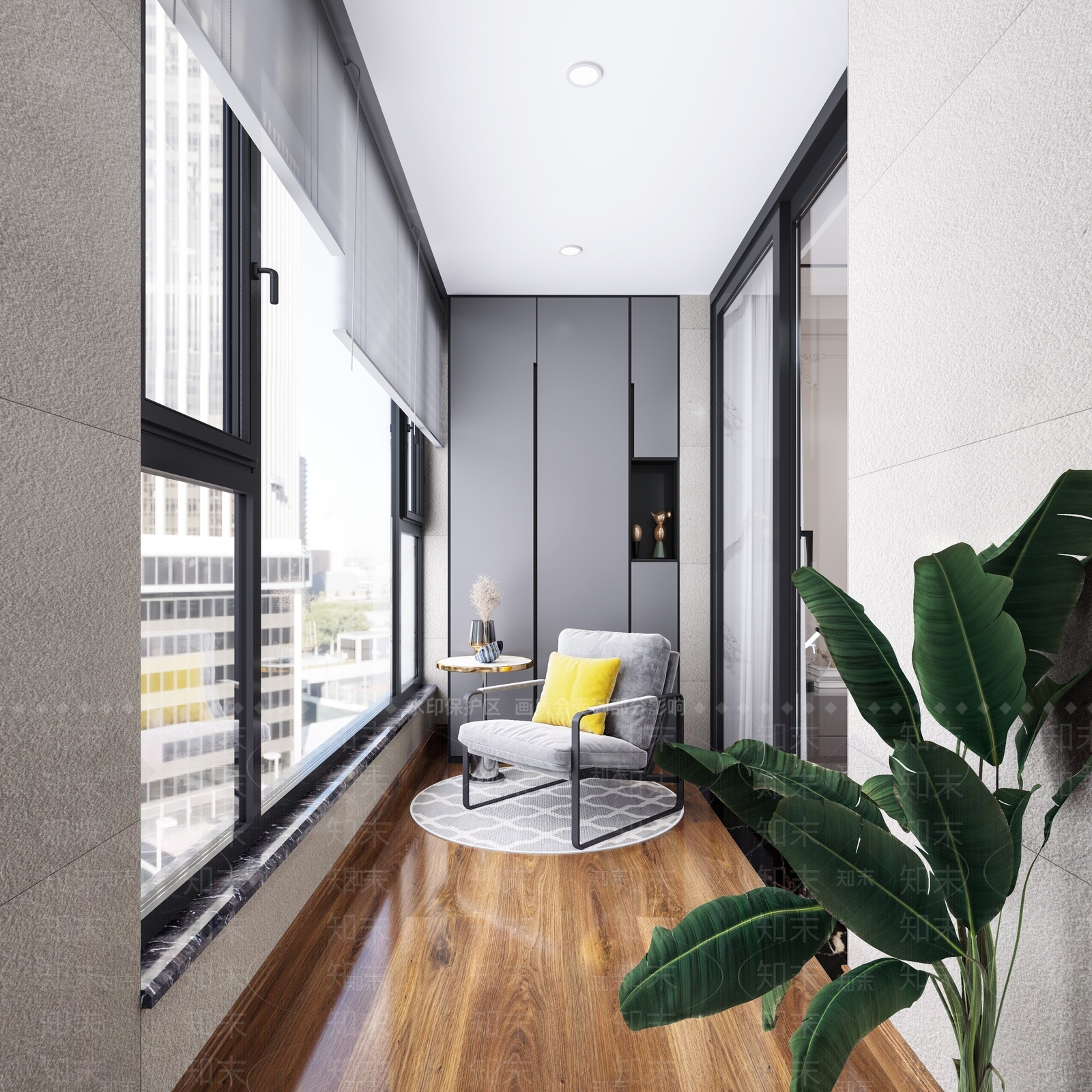 现代阳台3D模型下载【ID:289545271】