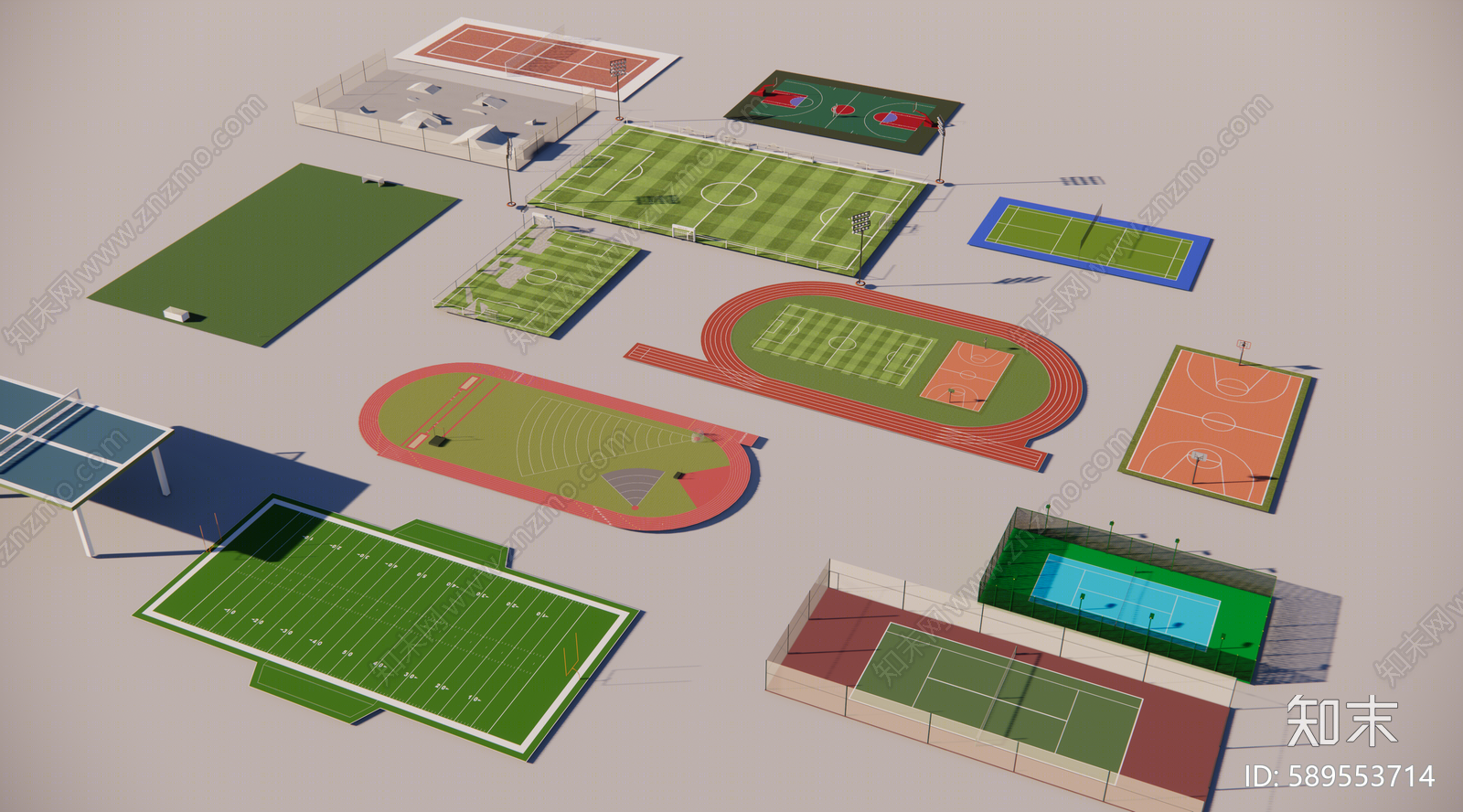 现代球场SU模型下载【ID:589553714】