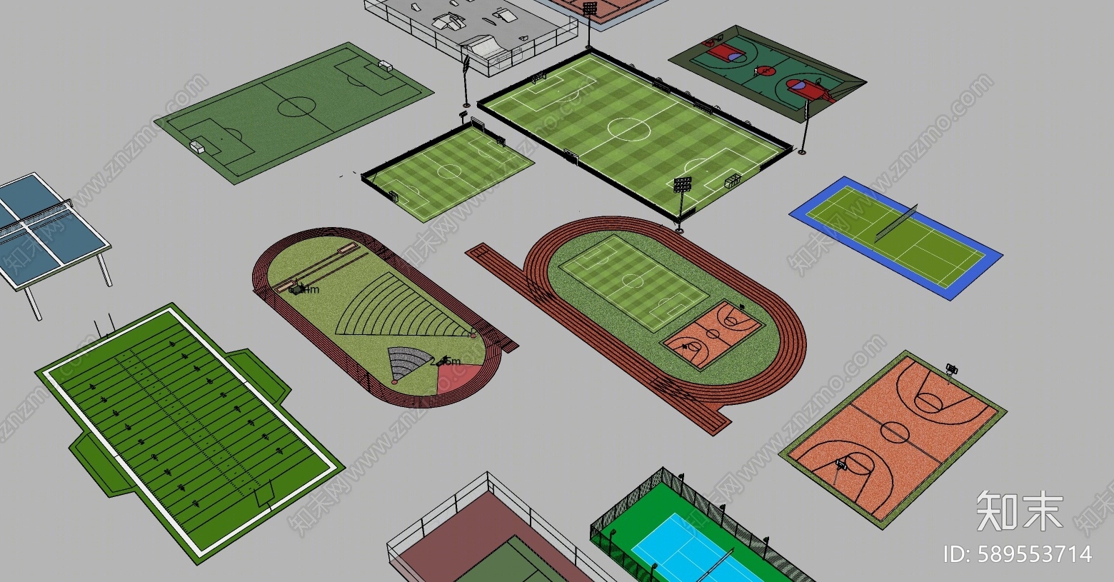 现代球场SU模型下载【ID:589553714】