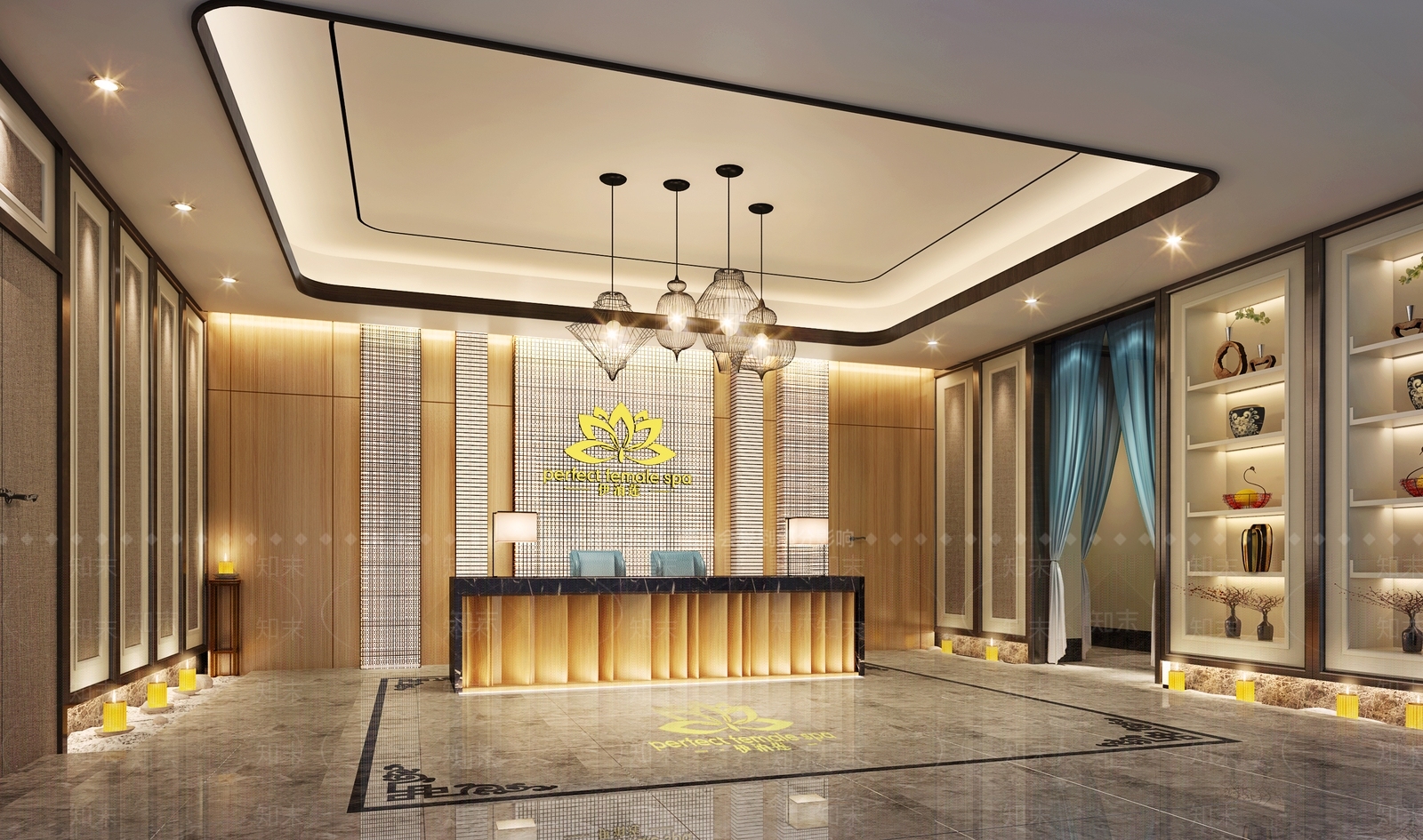 新中式足浴会所3D模型下载【ID:789554118】