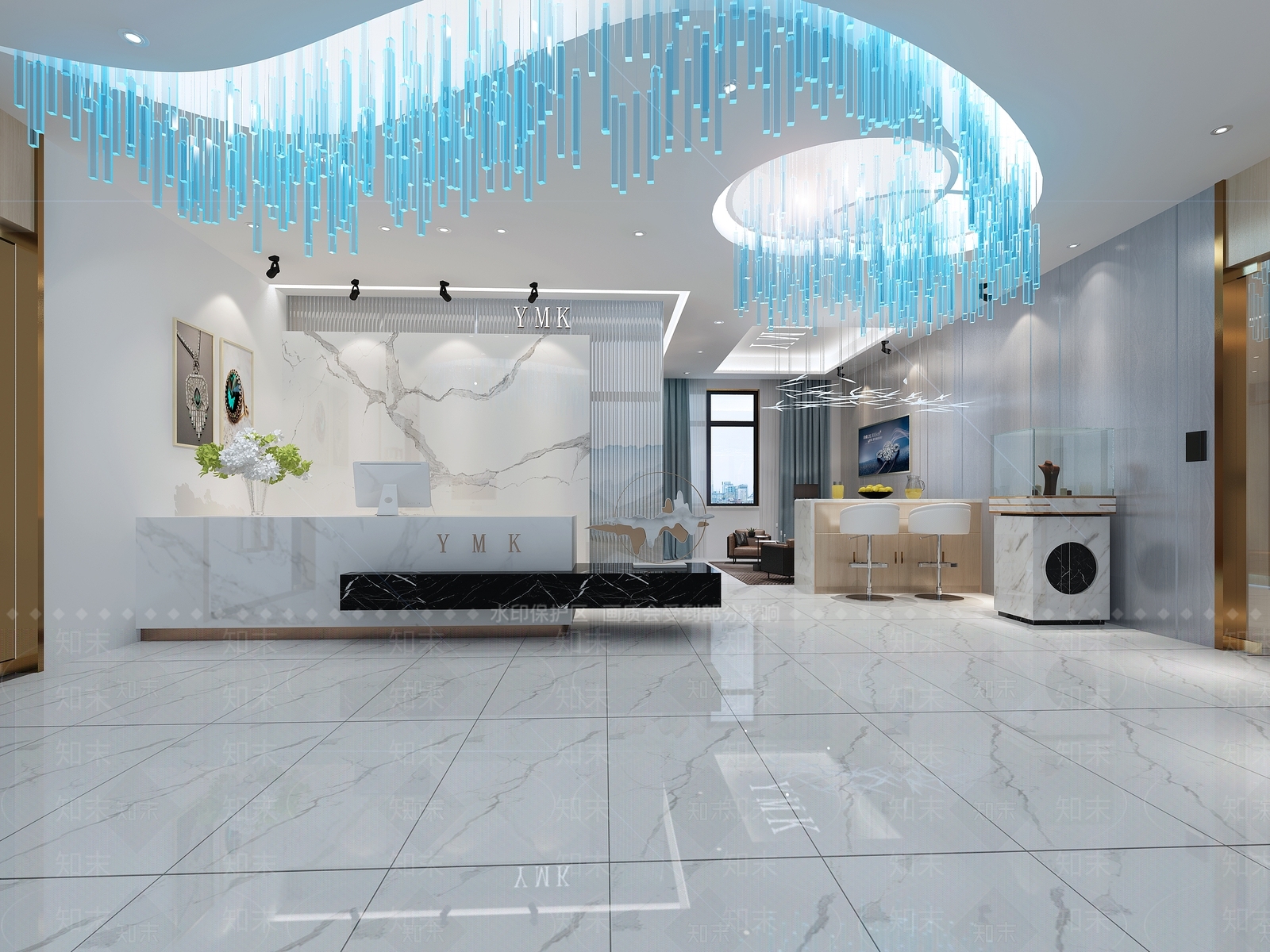 现代珠宝店3D模型下载【ID:589573895】