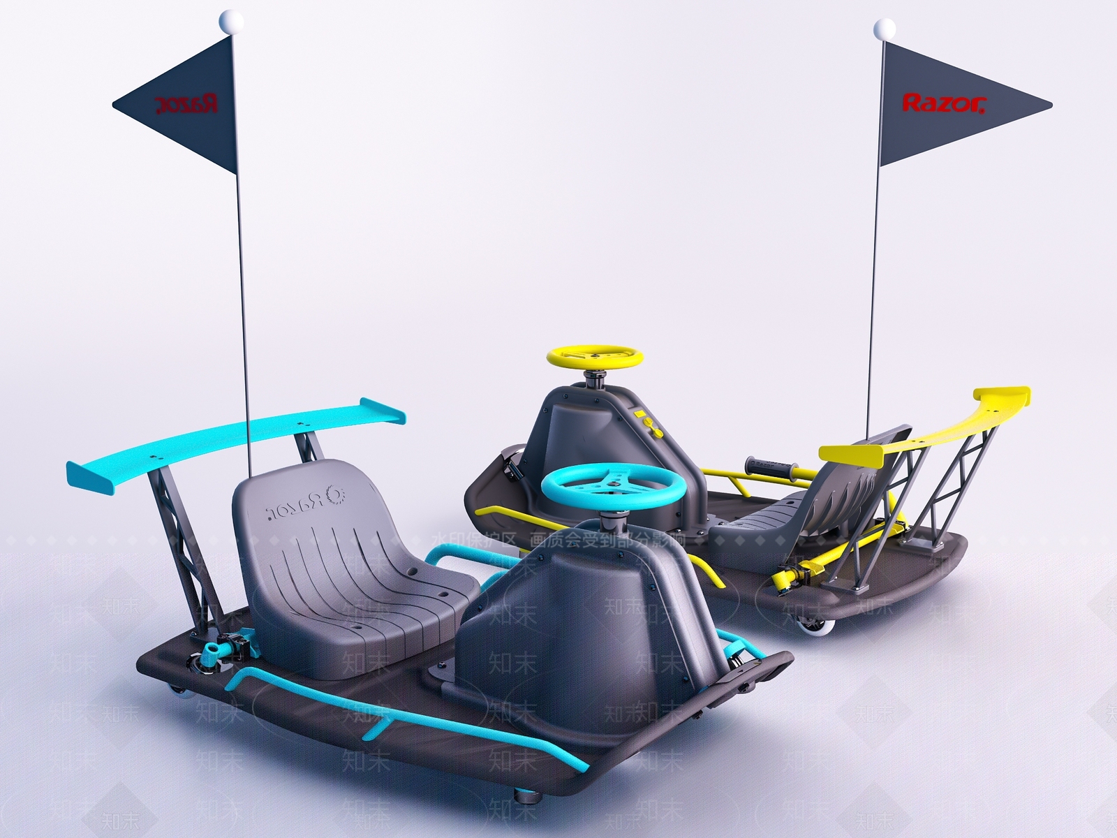 现代碰碰车3D模型下载【ID:989578768】