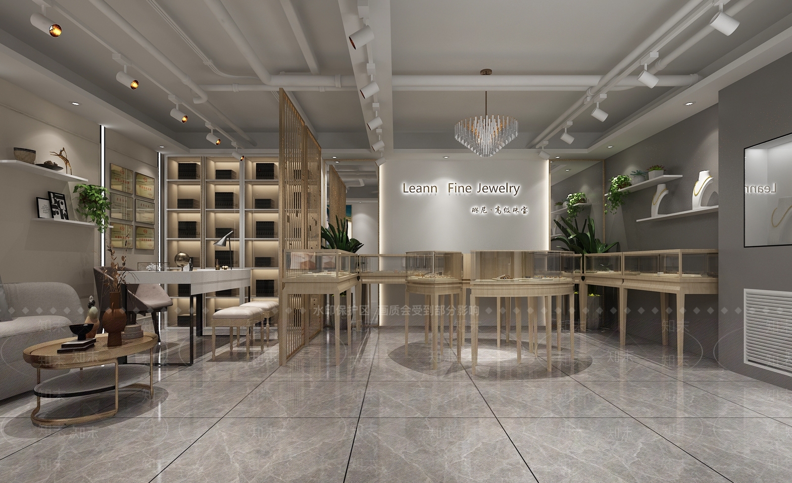 现代珠宝店3D模型下载【ID:589581893】