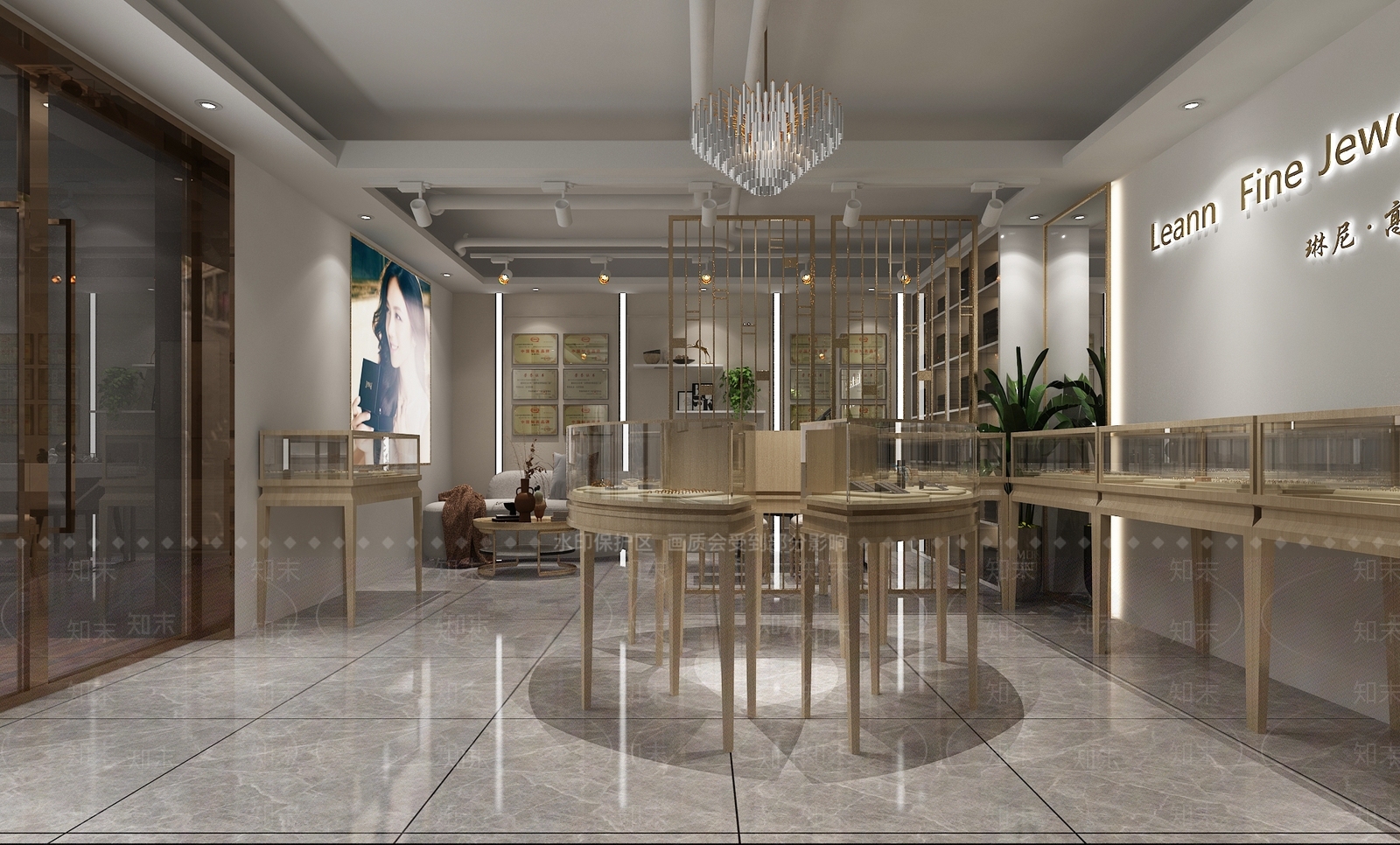 现代珠宝店3D模型下载【ID:589581893】