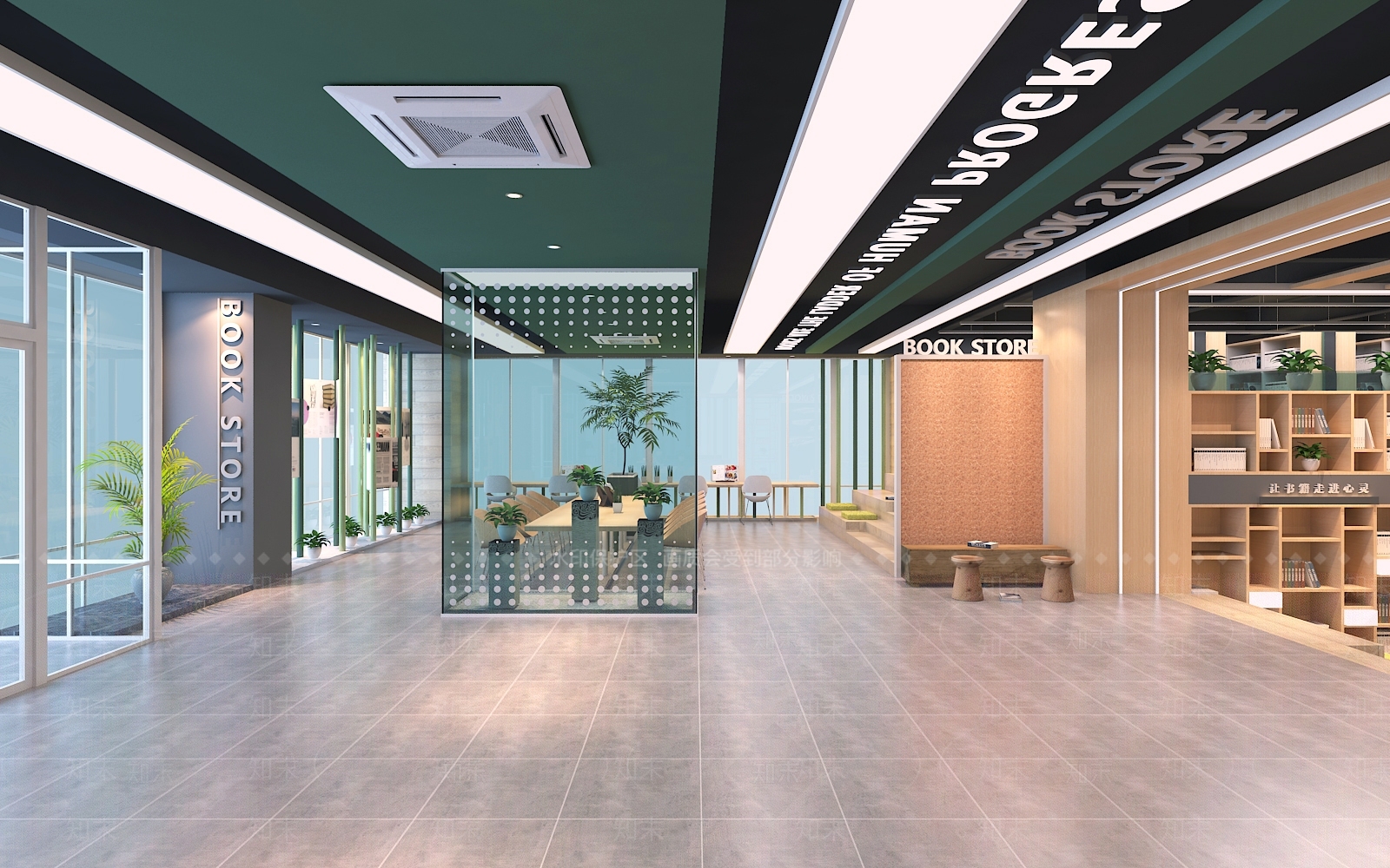现代图书馆3D模型下载【ID:189632060】