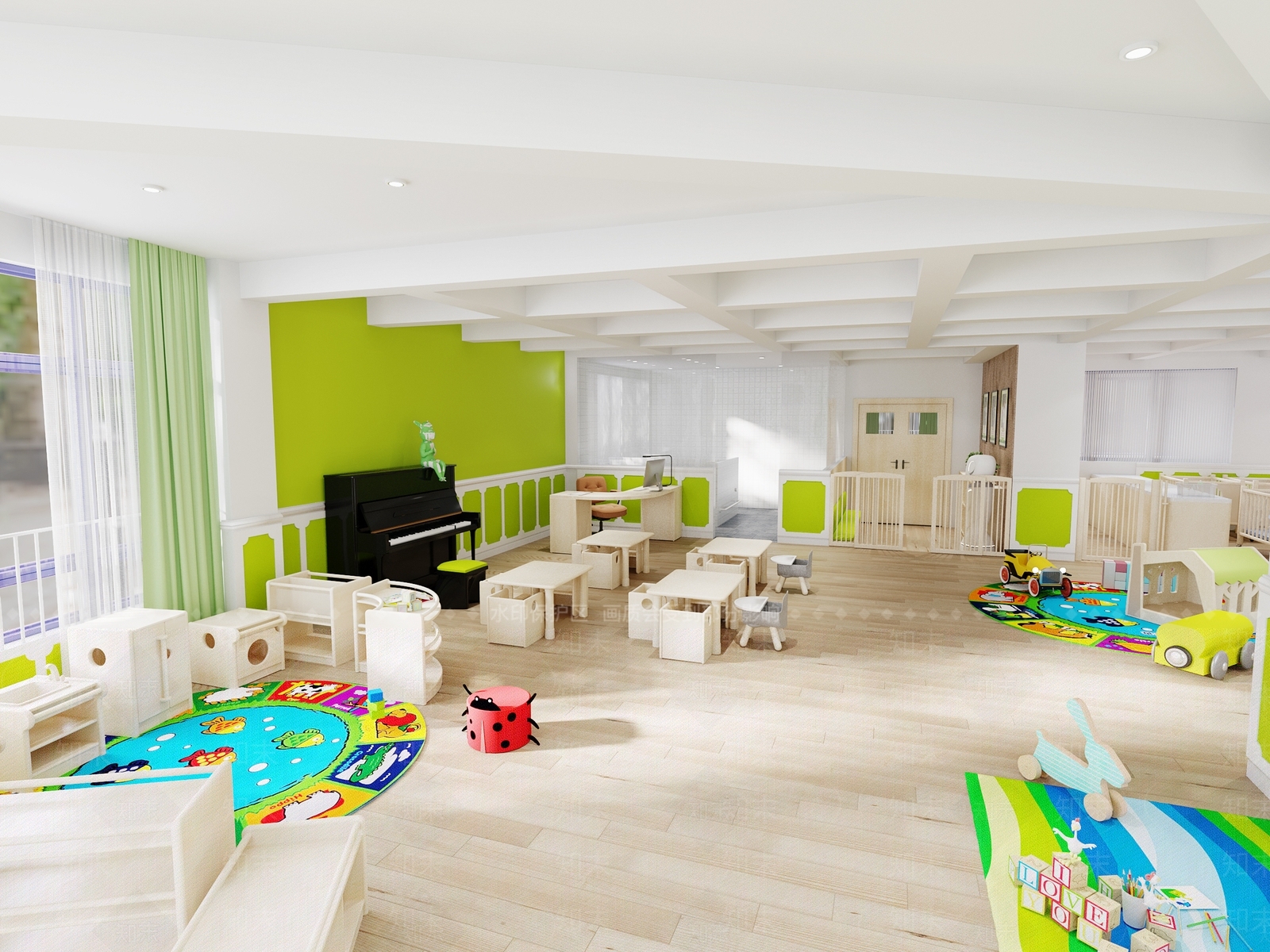 现代幼儿园3D模型下载【ID:289637649】