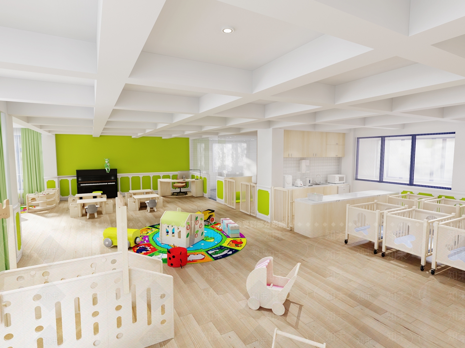 现代幼儿园3D模型下载【ID:289637649】