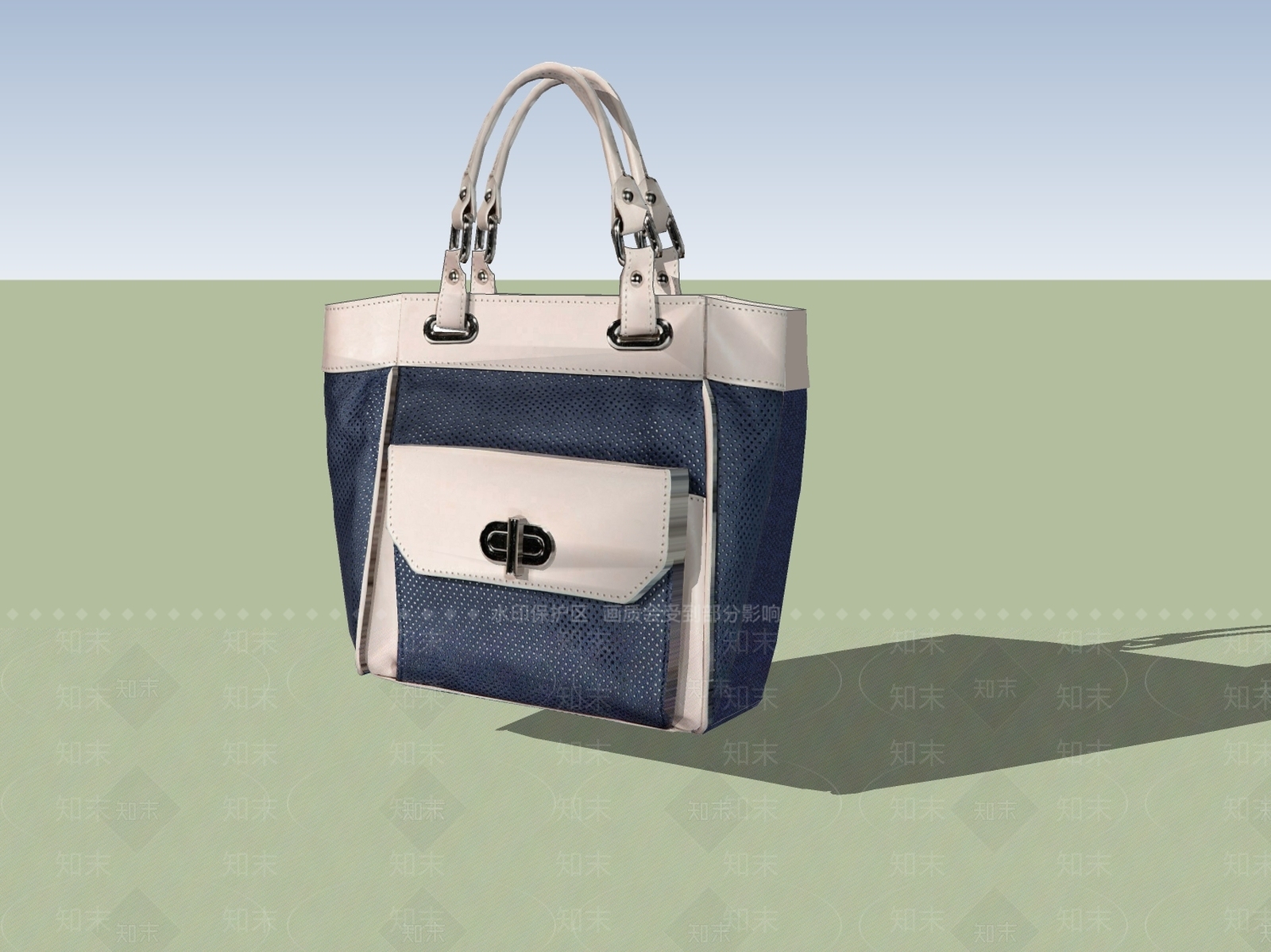 现代女士手提包SU模型下载【ID:789650298】