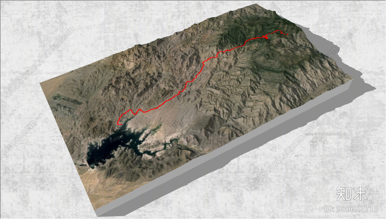 现代山谷地形SU模型下载【ID:989652713】