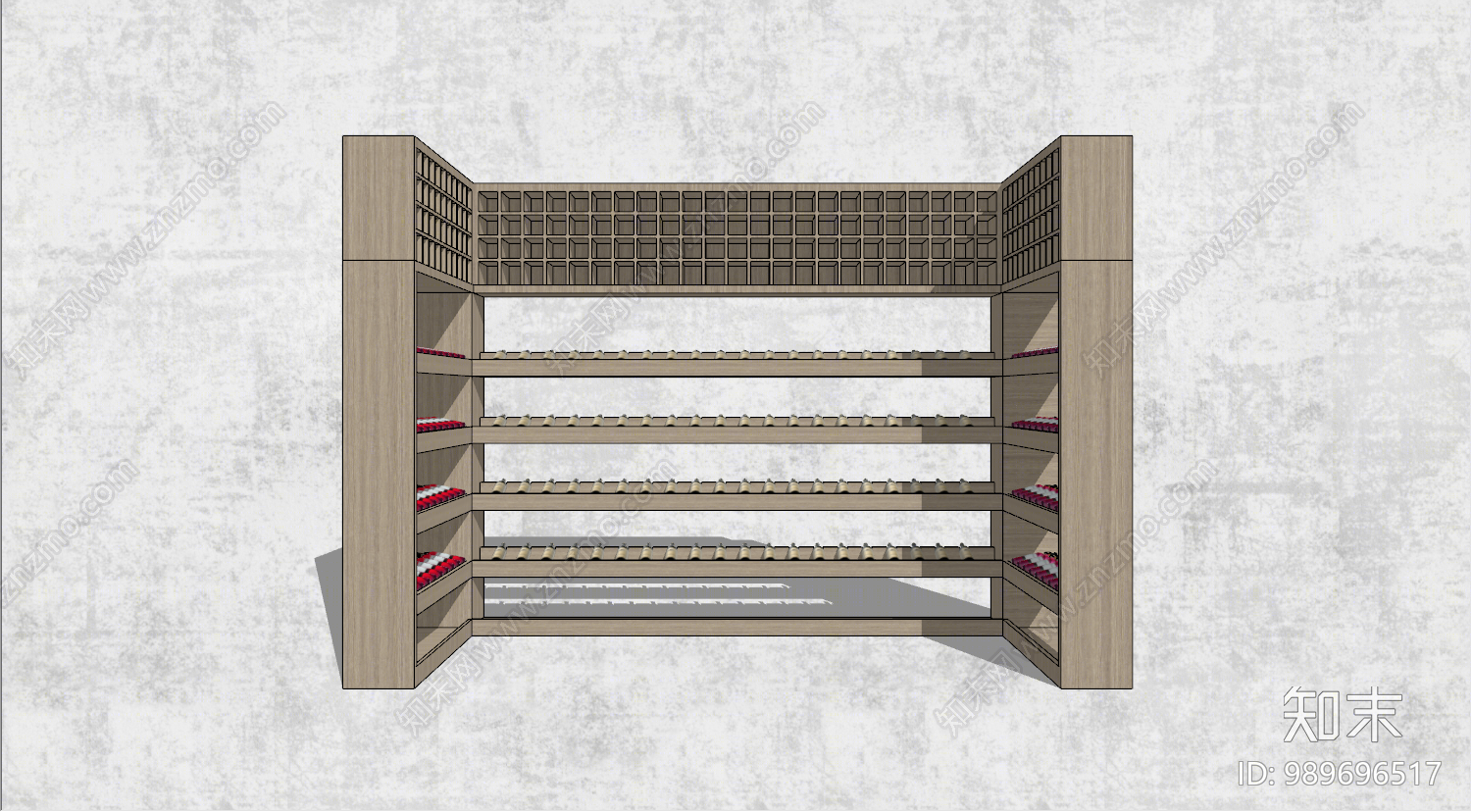北欧红酒架SU模型下载【ID:989696517】