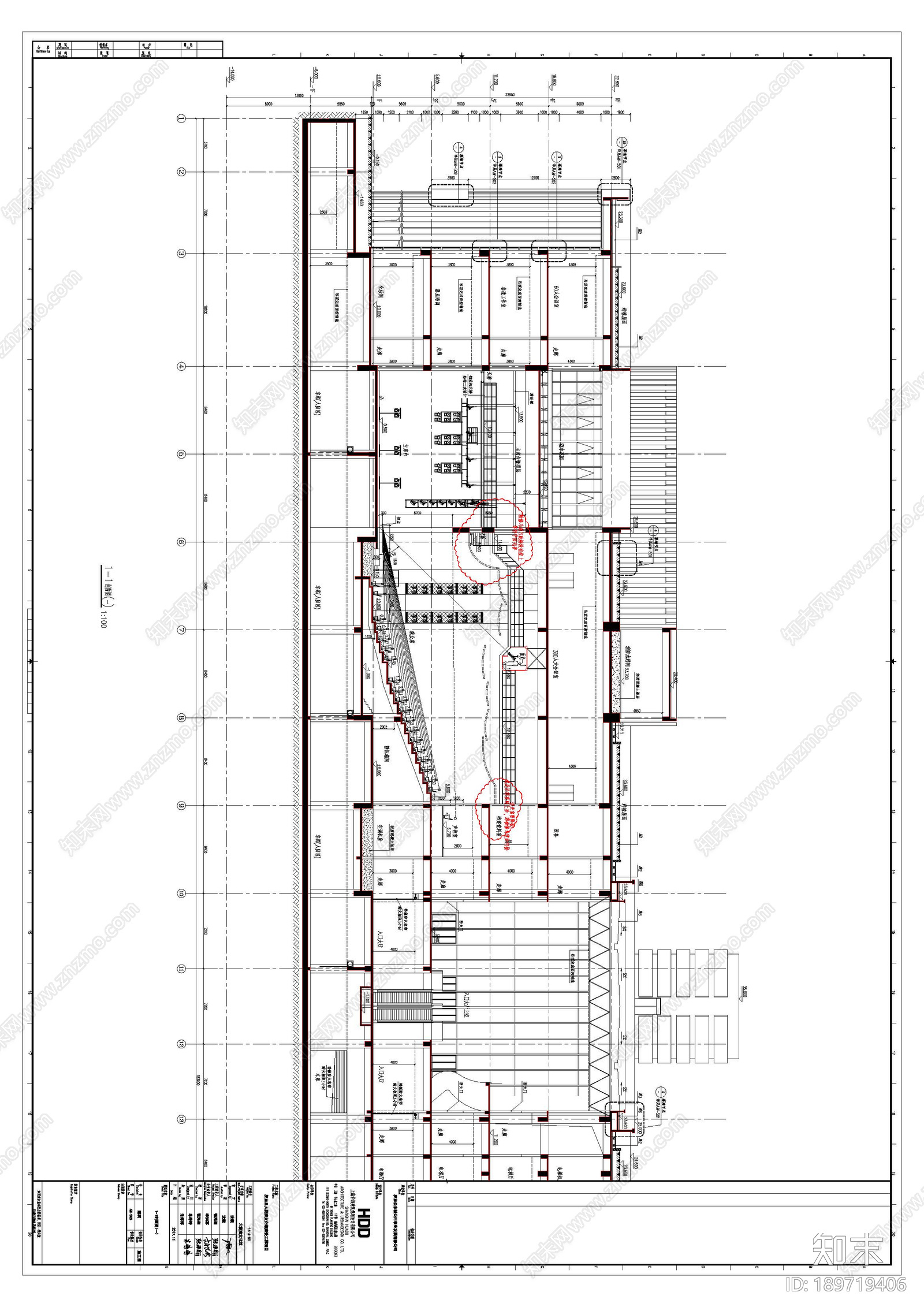 现代风格剧院cad施工图下载【ID:189719406】