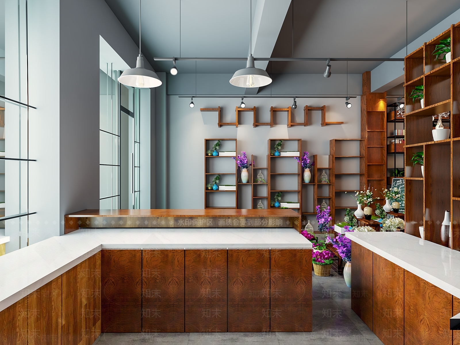 现代花店3D模型下载【ID:189729791】
