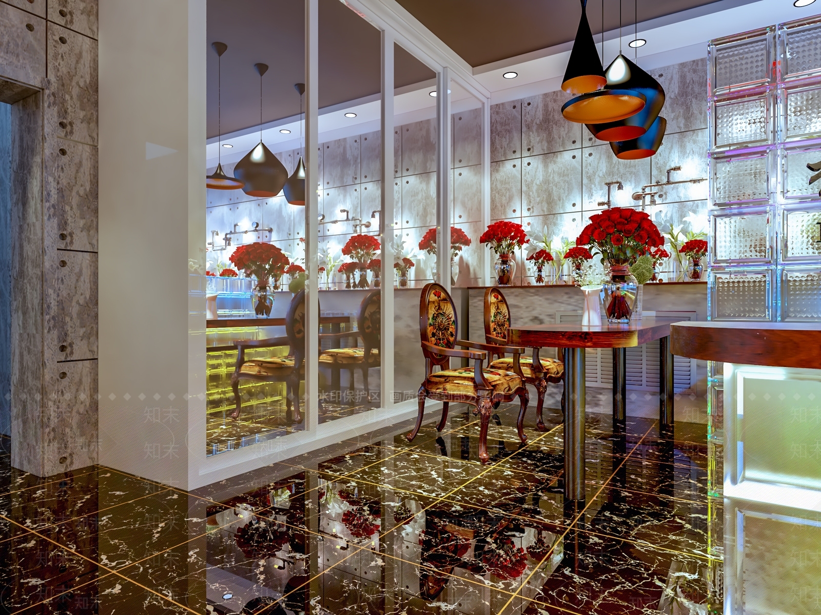 现代花店3D模型下载【ID:189730765】