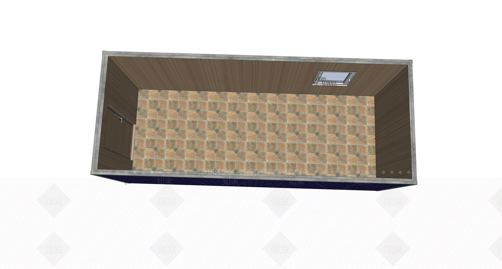 现代集装箱SU模型下载【ID:989734103】