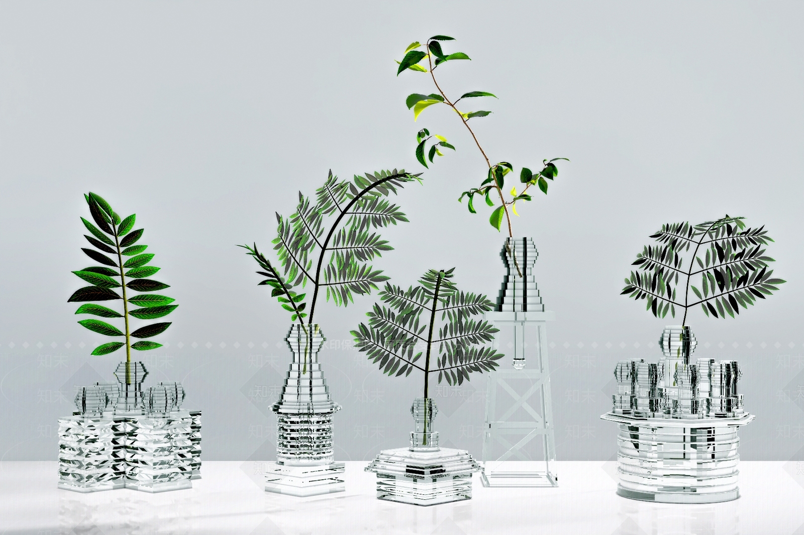 【3D悬赏模型】factory设计现代花瓶花艺3D模型下载【ID:689745802】