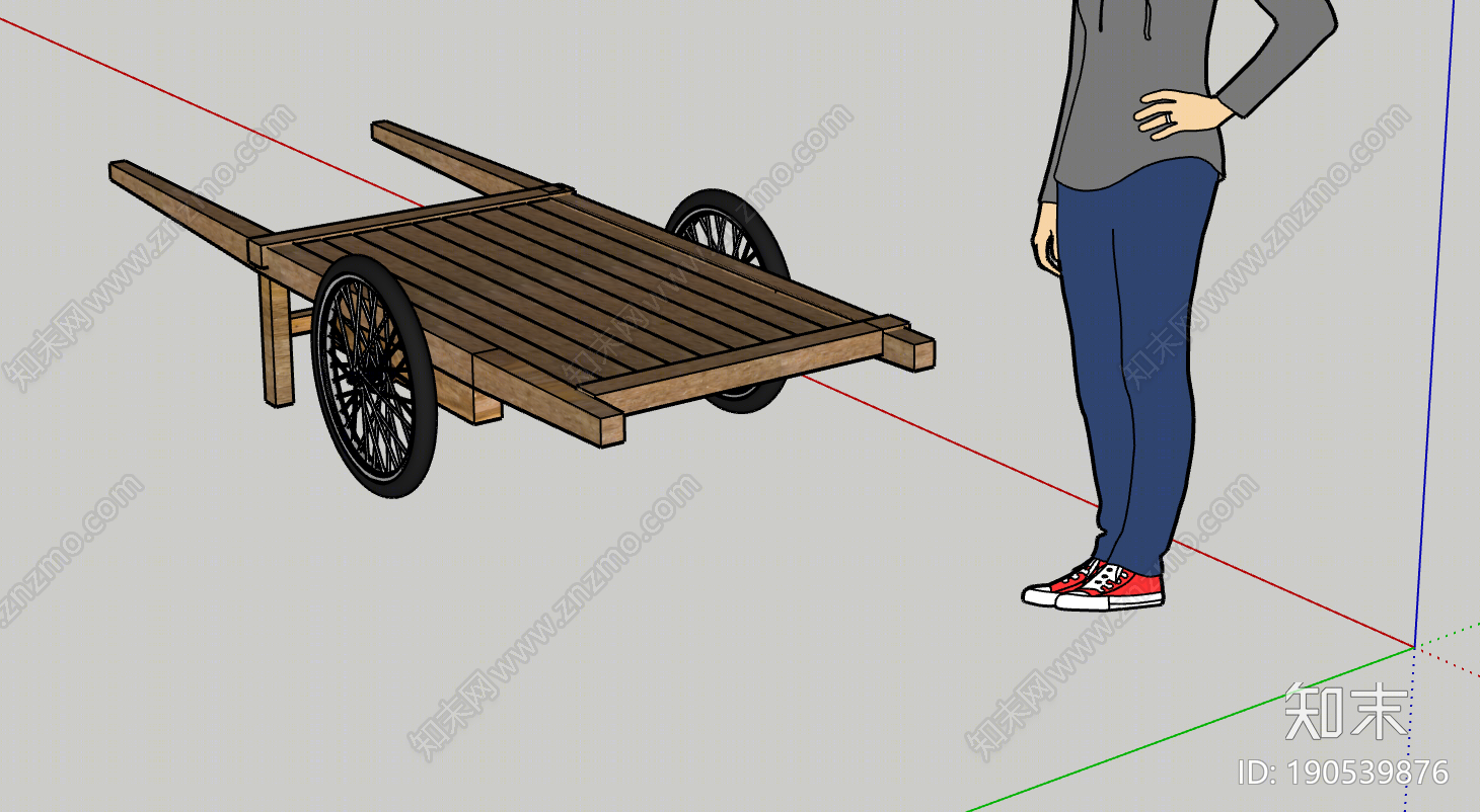 现代推车SU模型下载【ID:190539876】