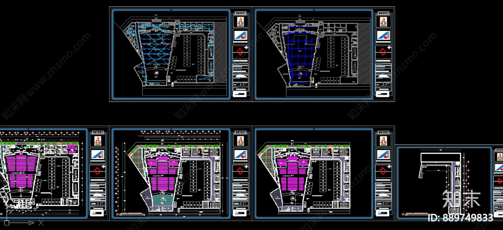 剧场施工图下载【ID:889749833】