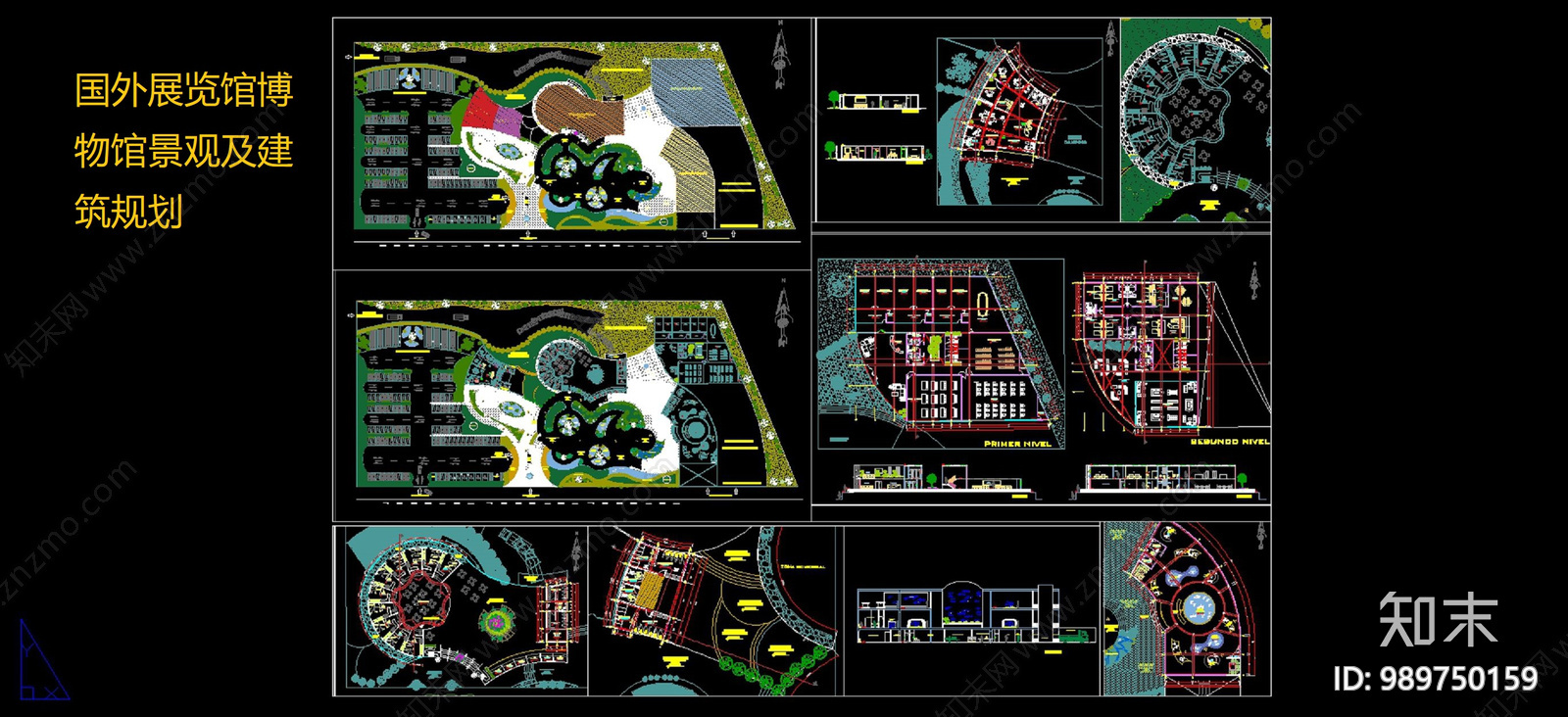 展览馆施工图下载【ID:989750159】