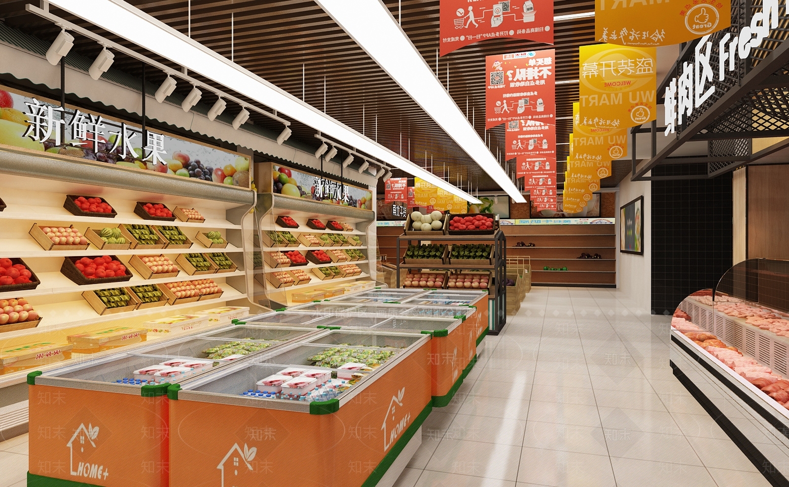 现代超市3D模型下载【ID:589752347】