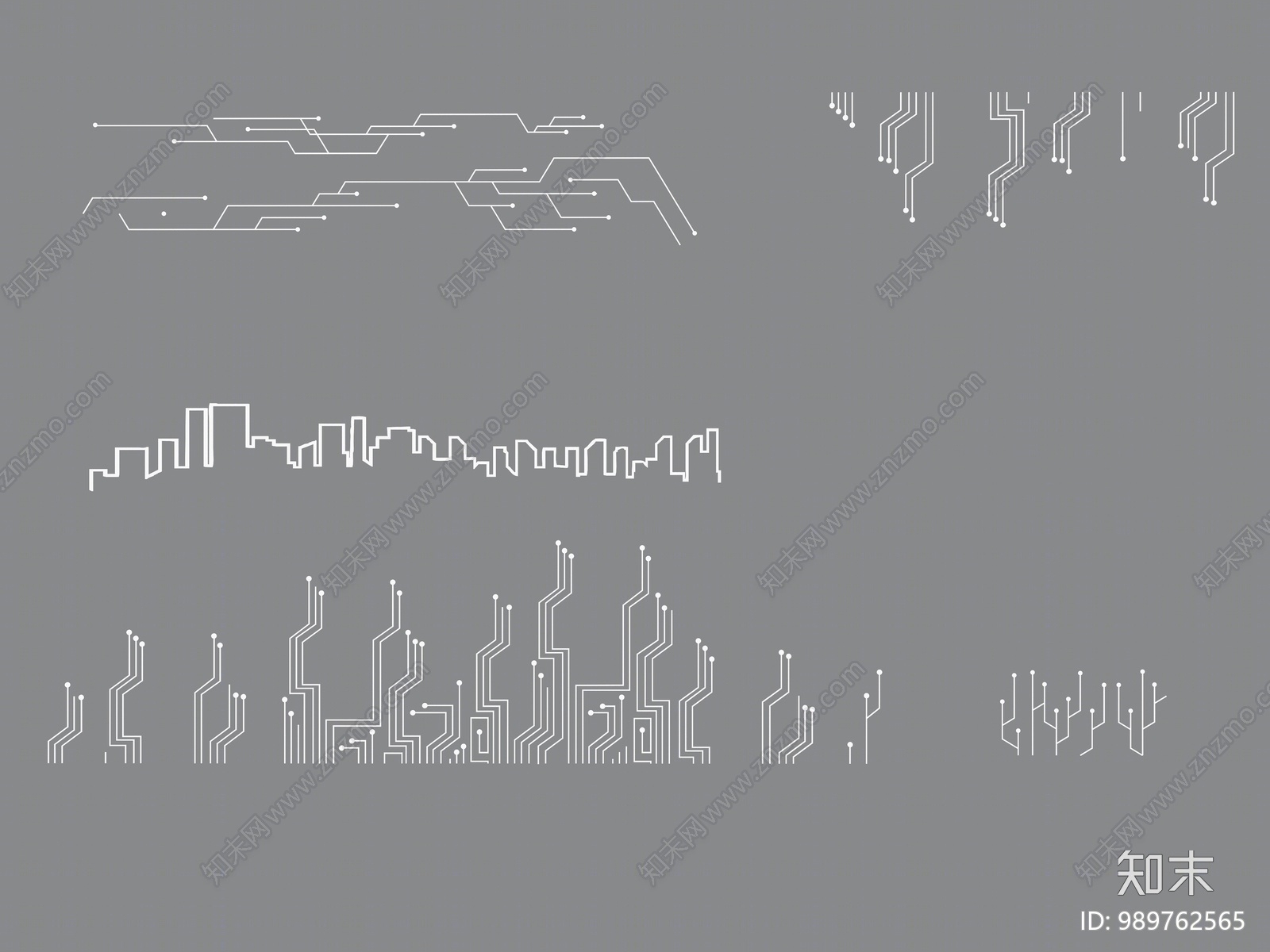 现代科技元素模型3D模型下载【ID:989762565】