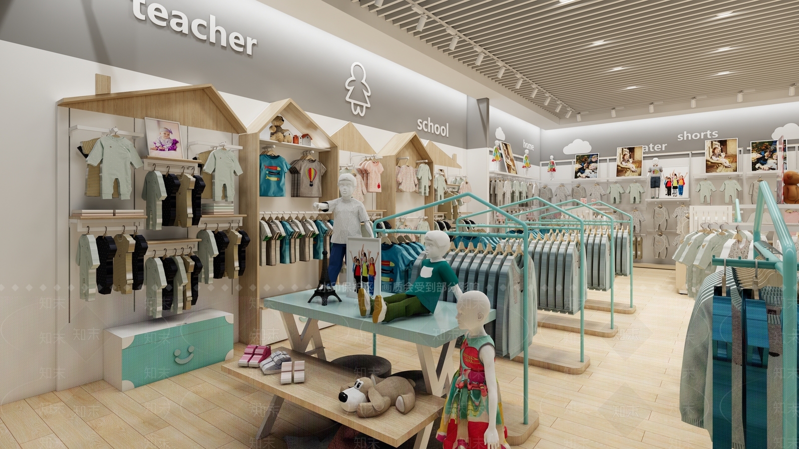 现代母婴店SU模型下载【ID:389781178】