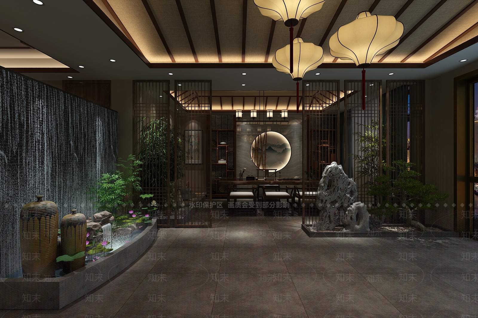 中式足浴3D模型下载【ID:789796130】