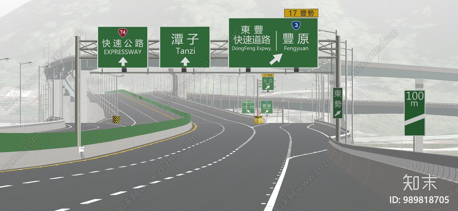 现代道路SU模型下载【ID:989818705】