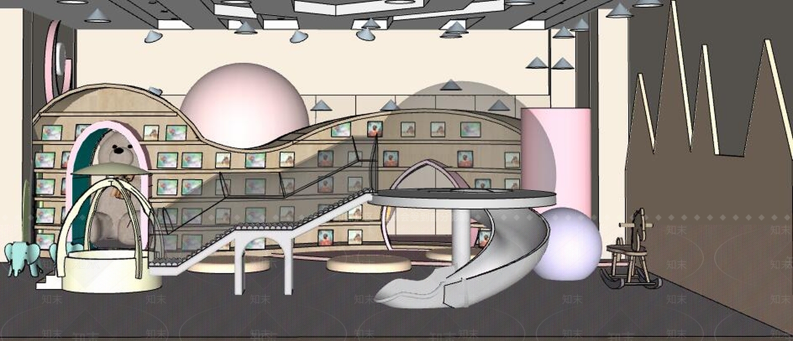 现代娱乐空间SU模型下载【ID:589863429】