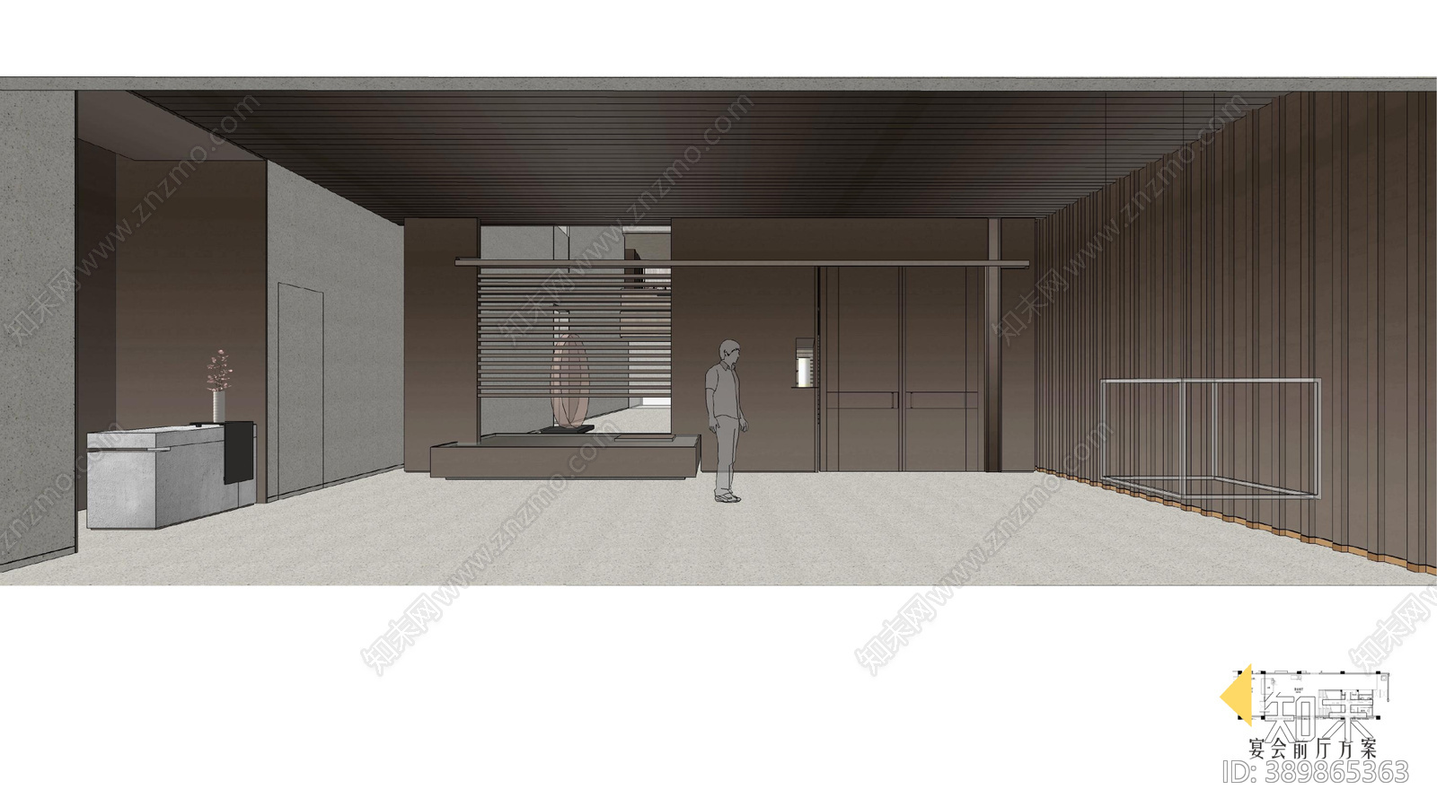 HSD琚宾-酒店宴会厅cad施工图下载【ID:389865363】